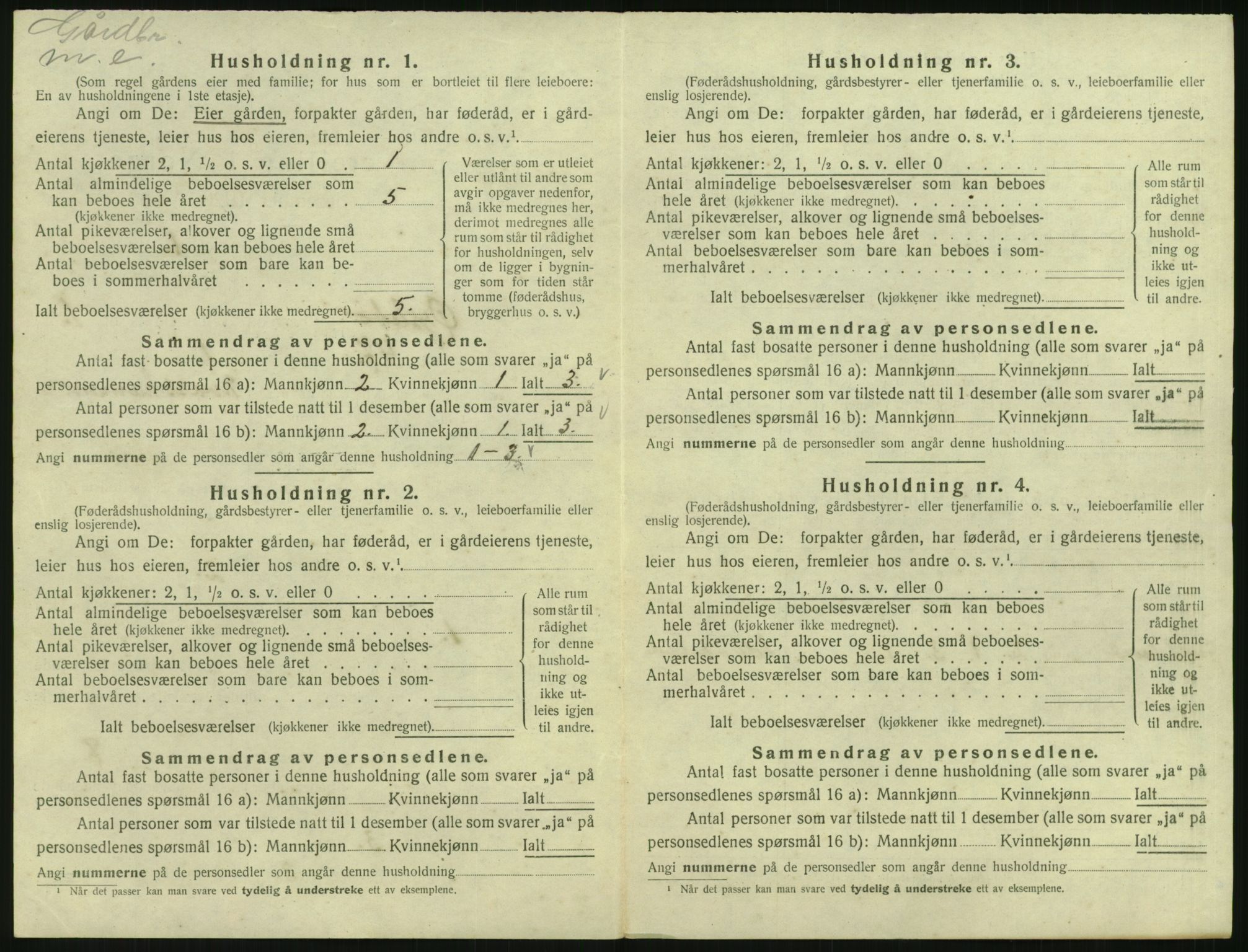 SAK, 1920 census for Øyslebø, 1920, p. 37