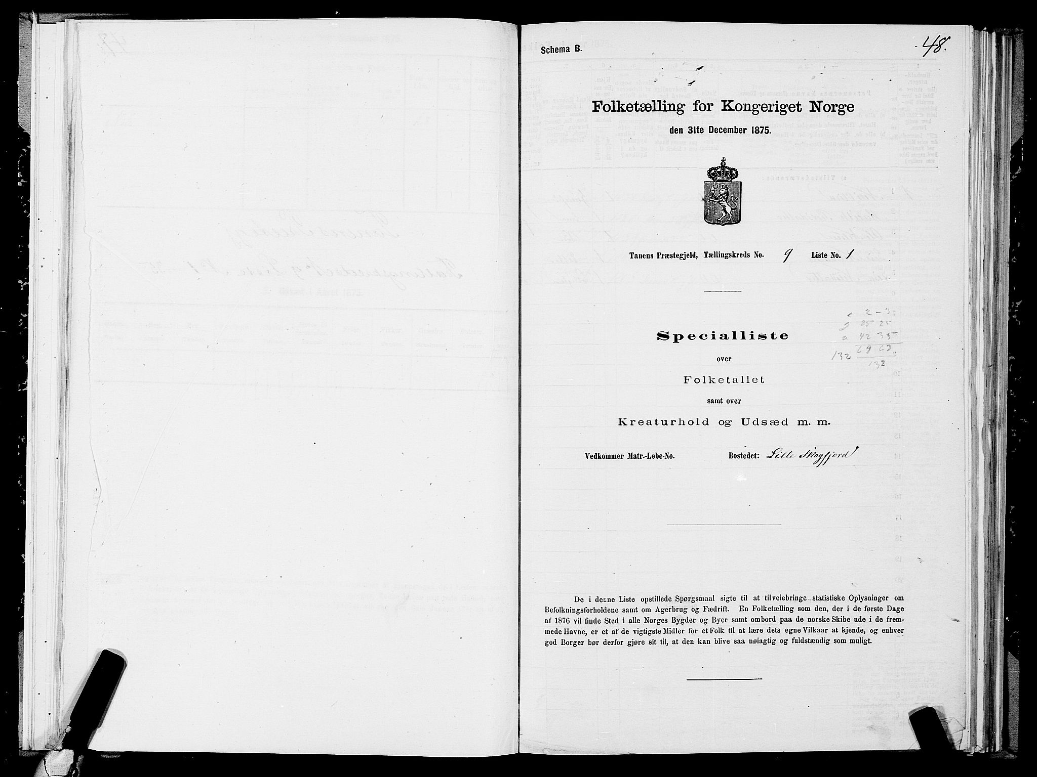 SATØ, 1875 census for 2025P Tana, 1875, p. 3048