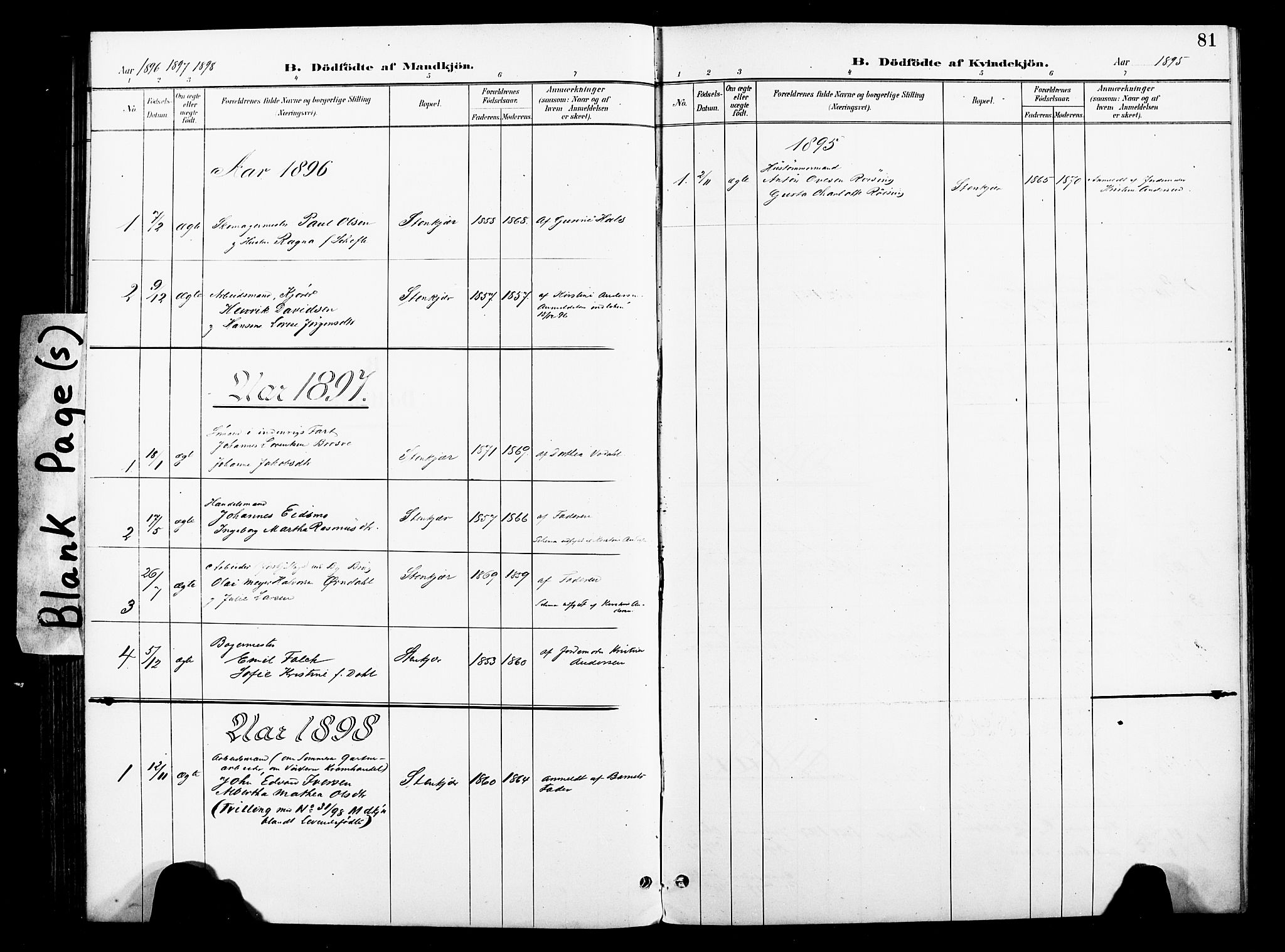 Ministerialprotokoller, klokkerbøker og fødselsregistre - Nord-Trøndelag, SAT/A-1458/739/L0372: Parish register (official) no. 739A04, 1895-1903, p. 81