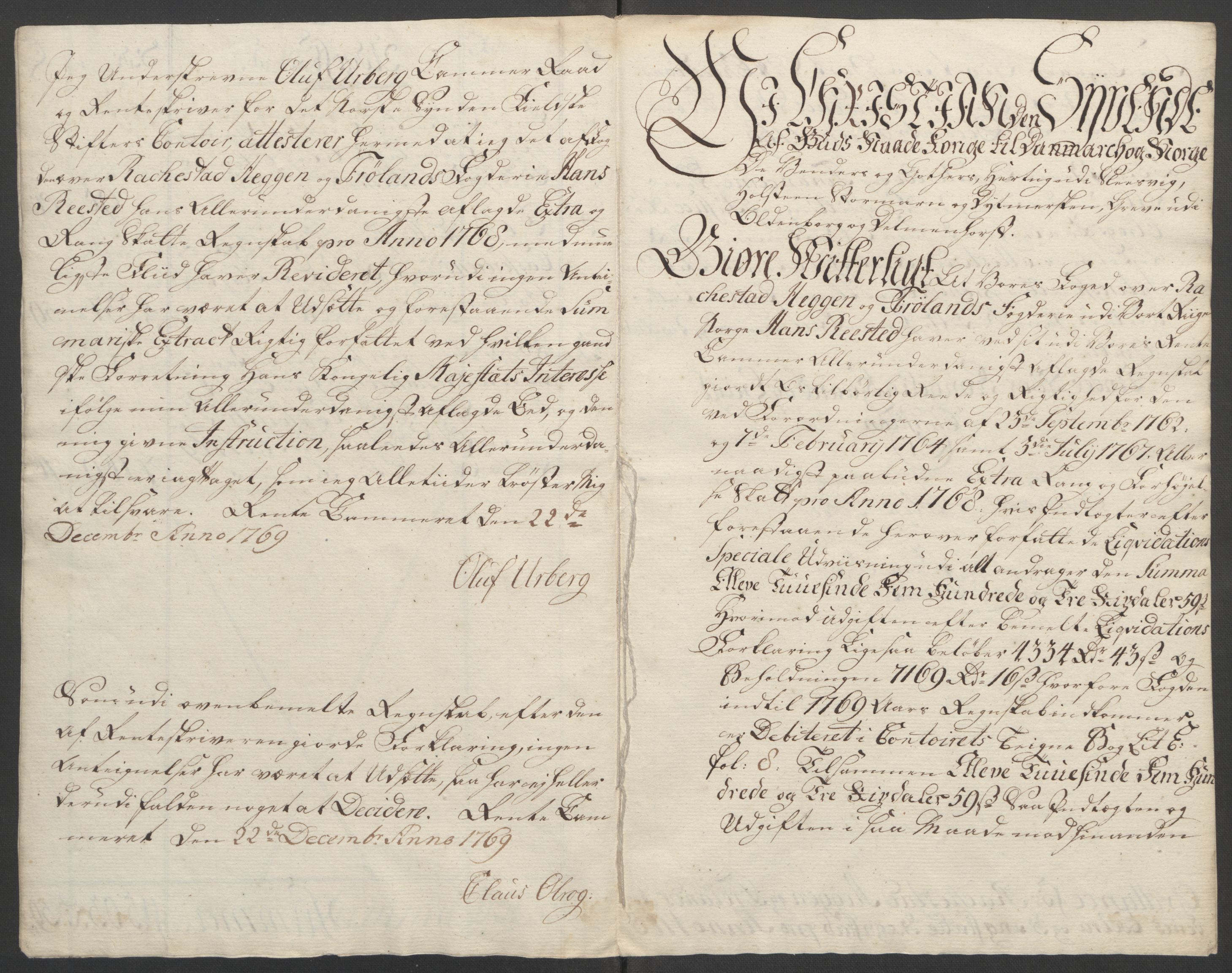 Rentekammeret inntil 1814, Reviderte regnskaper, Fogderegnskap, AV/RA-EA-4092/R07/L0413: Ekstraskatten Rakkestad, Heggen og Frøland, 1762-1772, p. 375