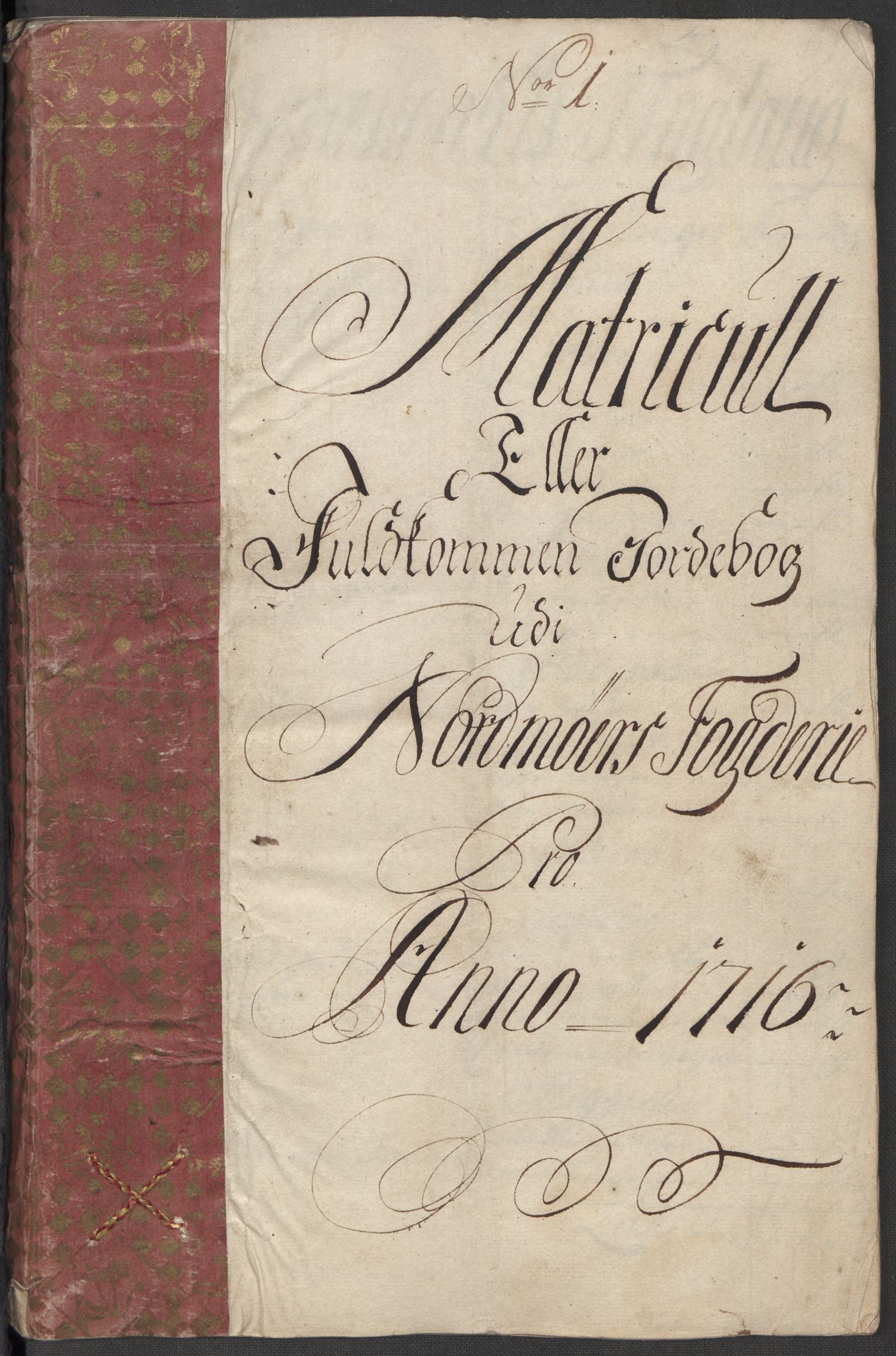 Rentekammeret inntil 1814, Reviderte regnskaper, Fogderegnskap, RA/EA-4092/R56/L3749: Fogderegnskap Nordmøre, 1716, p. 19