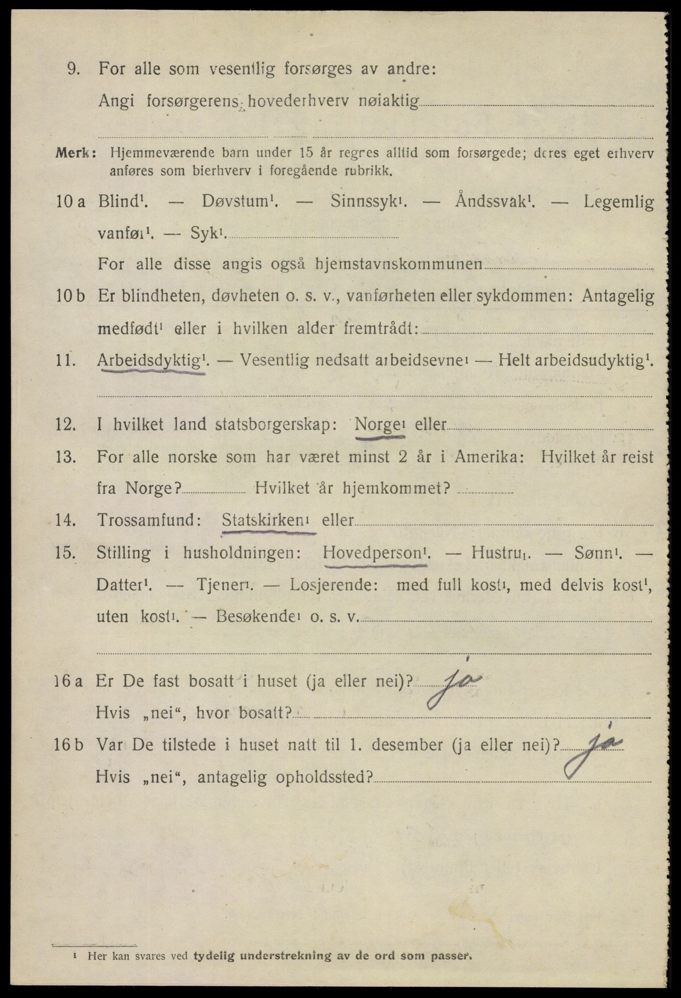 SAO, 1920 census for Mysen, 1920, p. 932