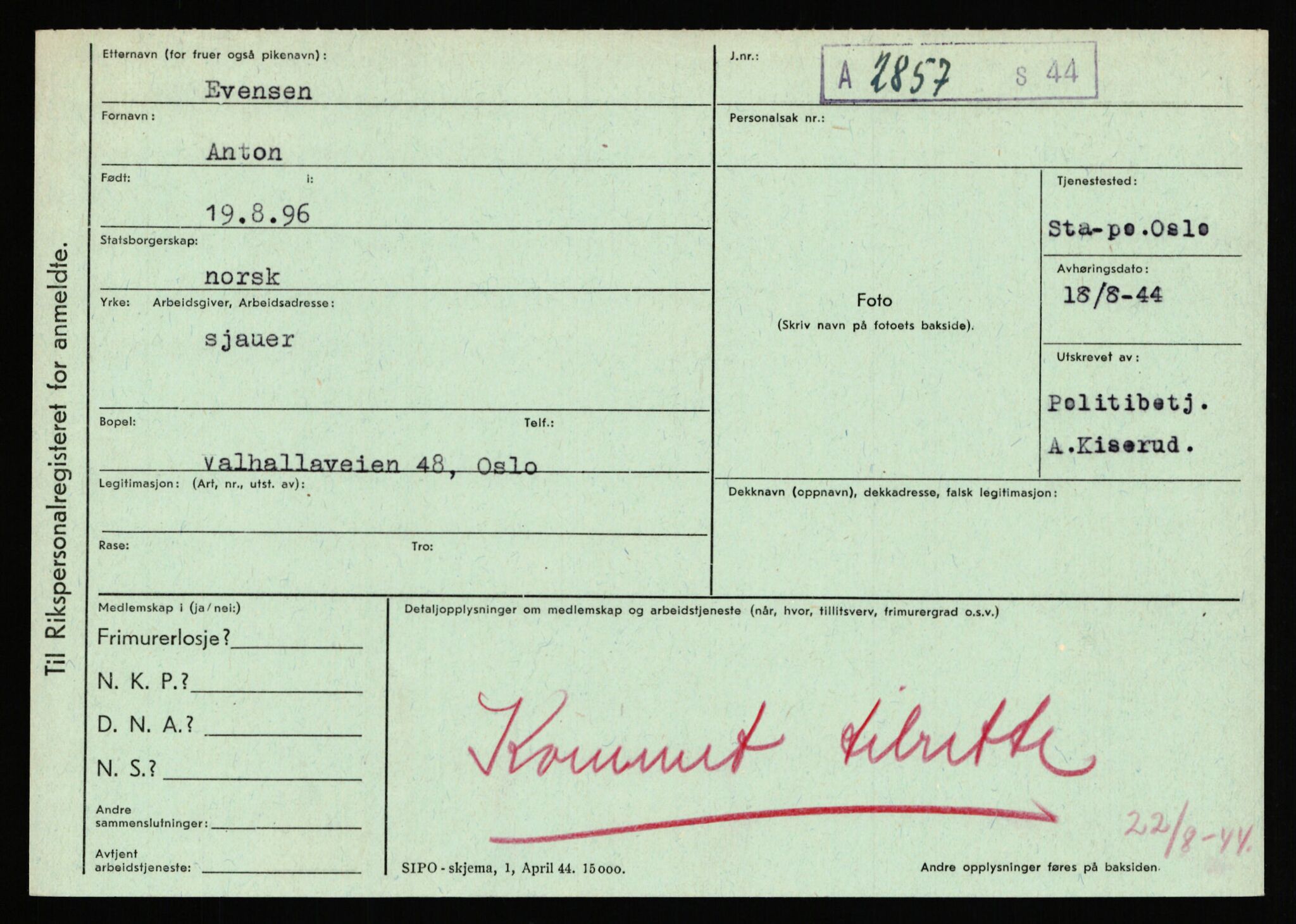 Statspolitiet - Hovedkontoret / Osloavdelingen, AV/RA-S-1329/C/Ca/L0004: Eid - funn av gjenstander	, 1943-1945, p. 2308