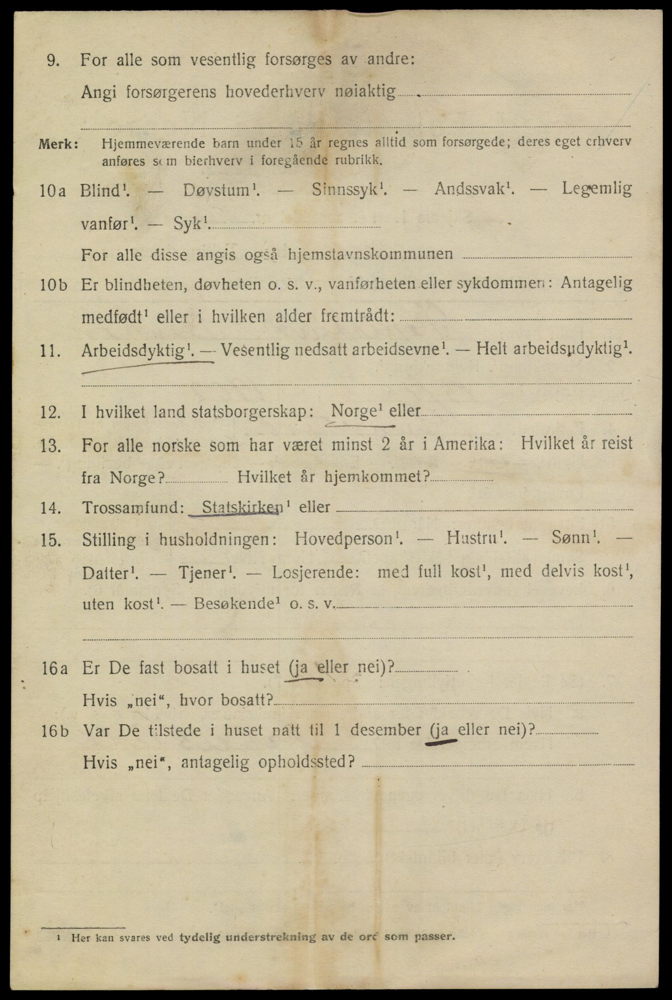 SAKO, 1920 census for Langesund, 1920, p. 5536