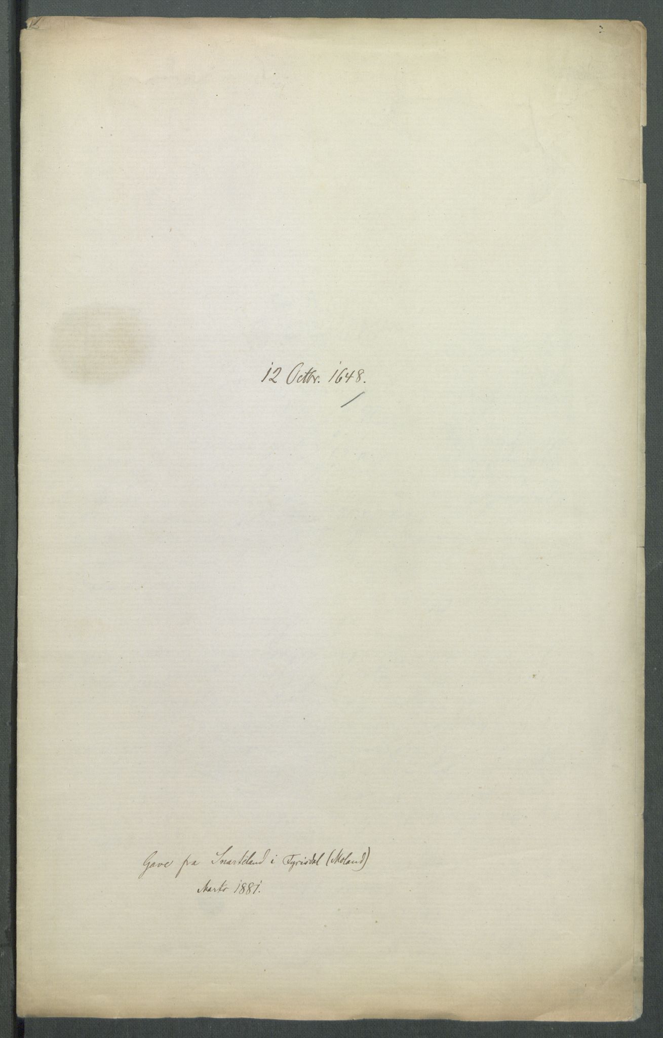 Riksarkivets diplomsamling, AV/RA-EA-5965/F02/L0161: Dokumenter, 1648, p. 91