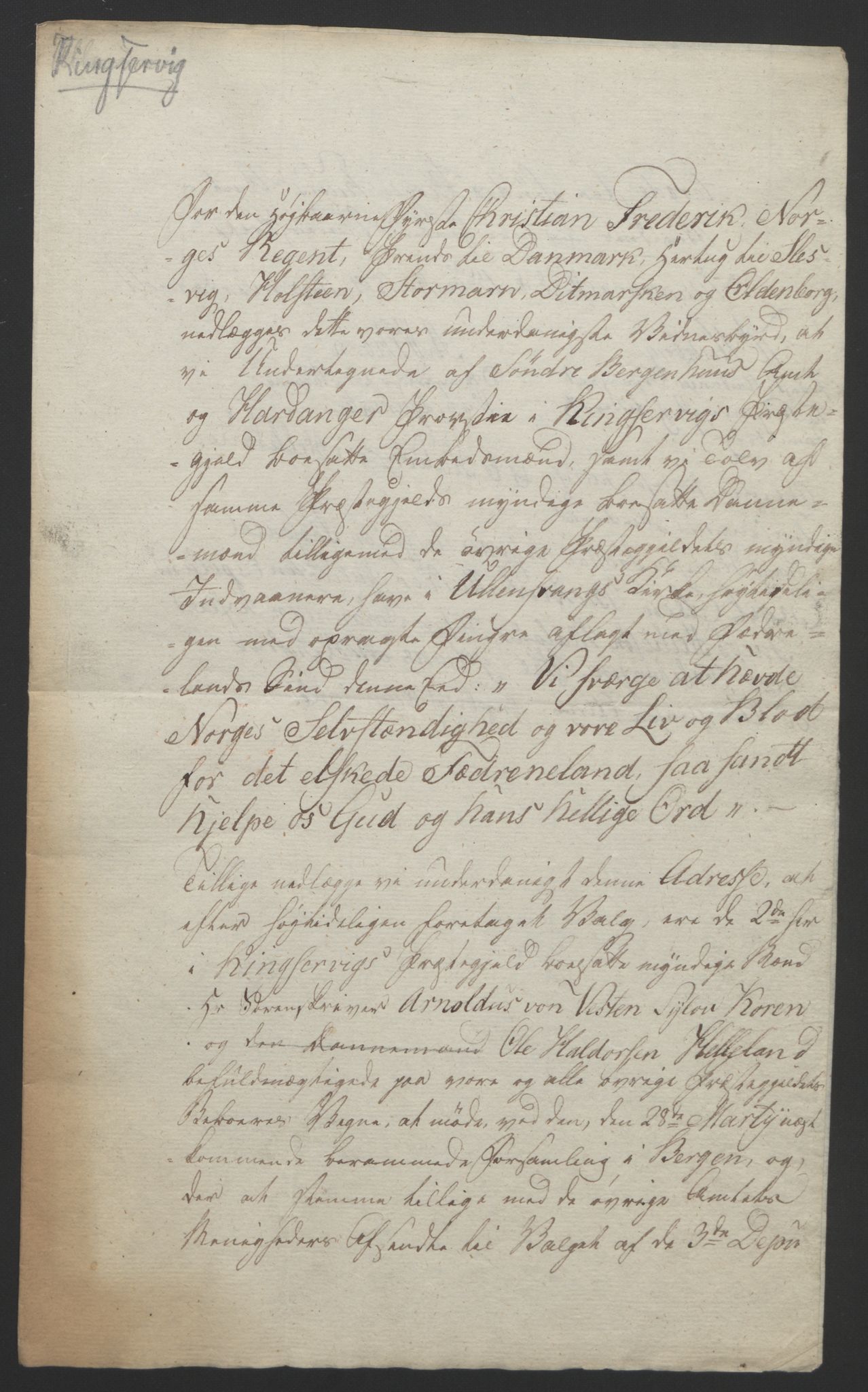 Statsrådssekretariatet, RA/S-1001/D/Db/L0008: Fullmakter for Eidsvollsrepresentantene i 1814. , 1814, p. 284