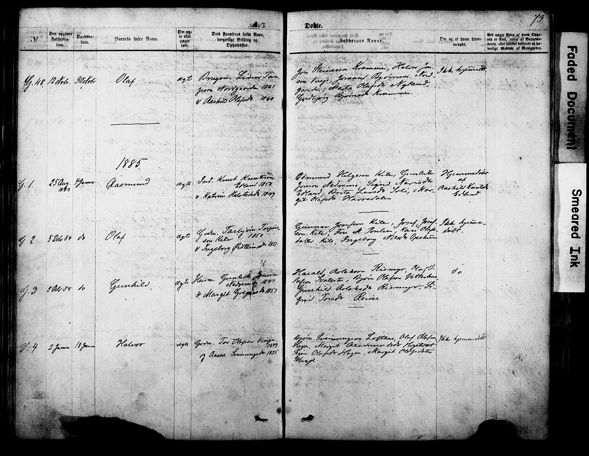 Vinje kirkebøker, SAKO/A-312/F/Fa/L0005: Parish register (official) no. I 5, 1870-1886, p. 73