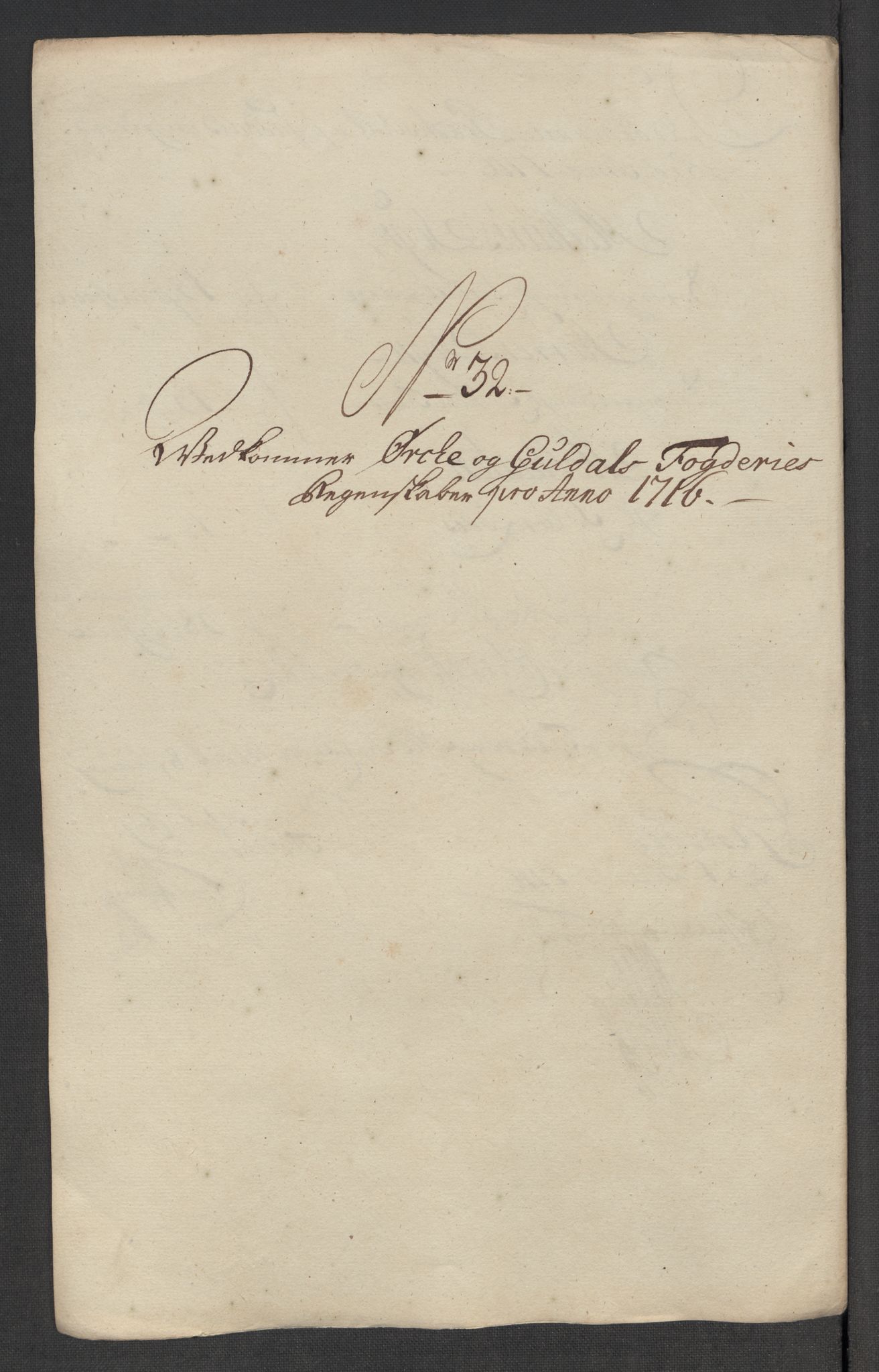 Rentekammeret inntil 1814, Reviderte regnskaper, Fogderegnskap, AV/RA-EA-4092/R60/L3967: Fogderegnskap Orkdal og Gauldal, 1716, p. 323