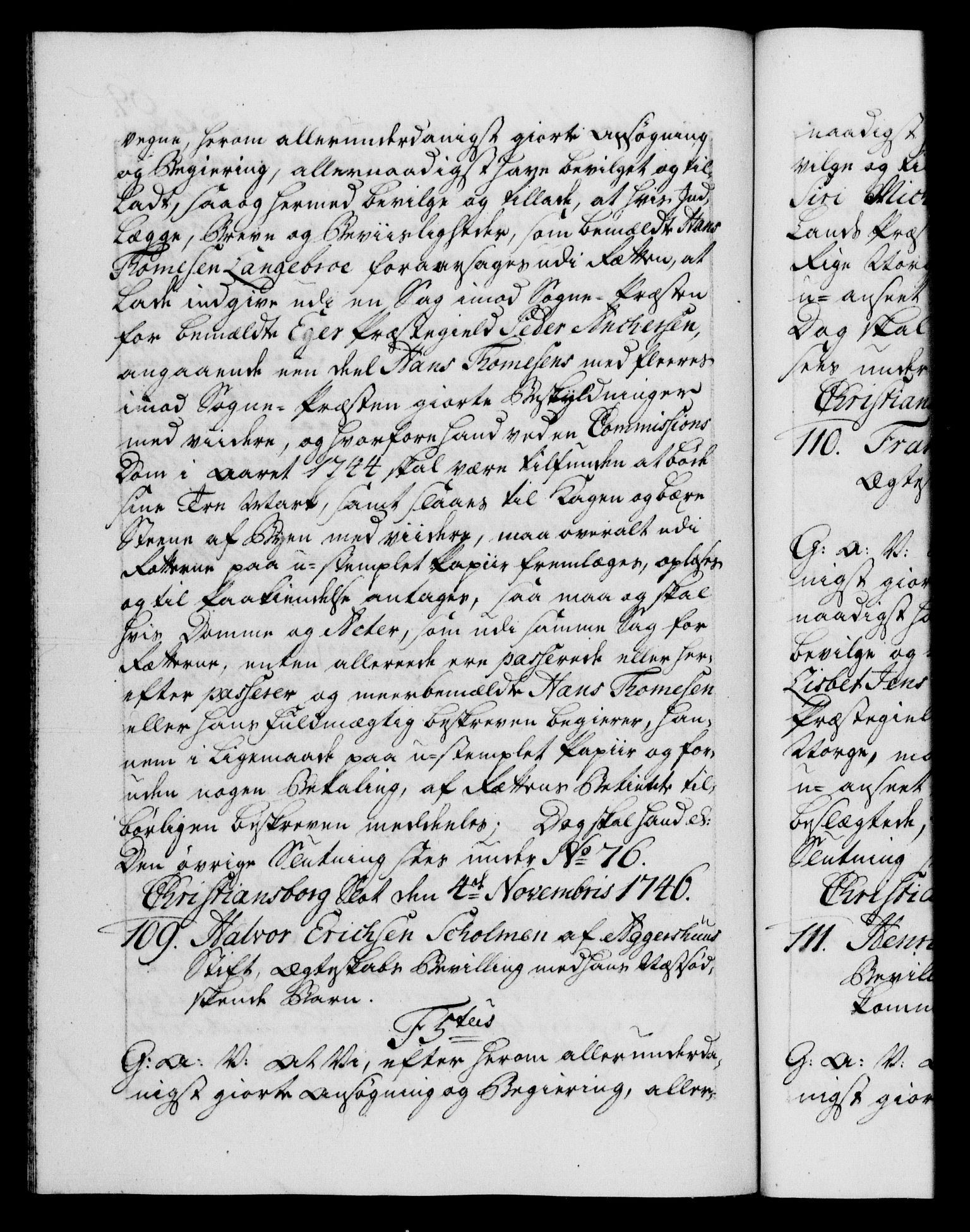 Danske Kanselli 1572-1799, AV/RA-EA-3023/F/Fc/Fca/Fcaa/L0035: Norske registre, 1746-1748, p. 69b