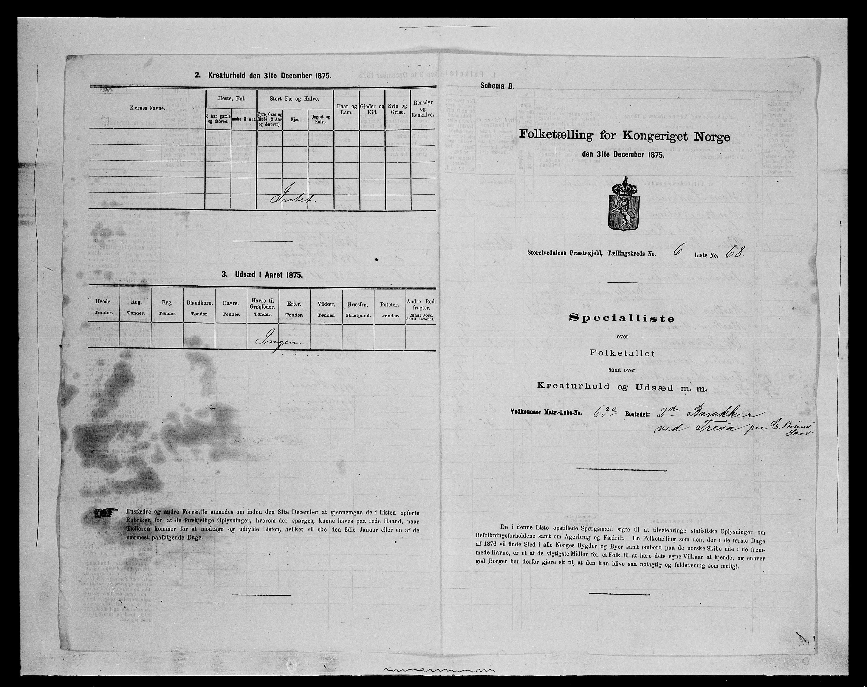 SAH, 1875 census for 0430P Stor-Elvdal, 1875, p. 806