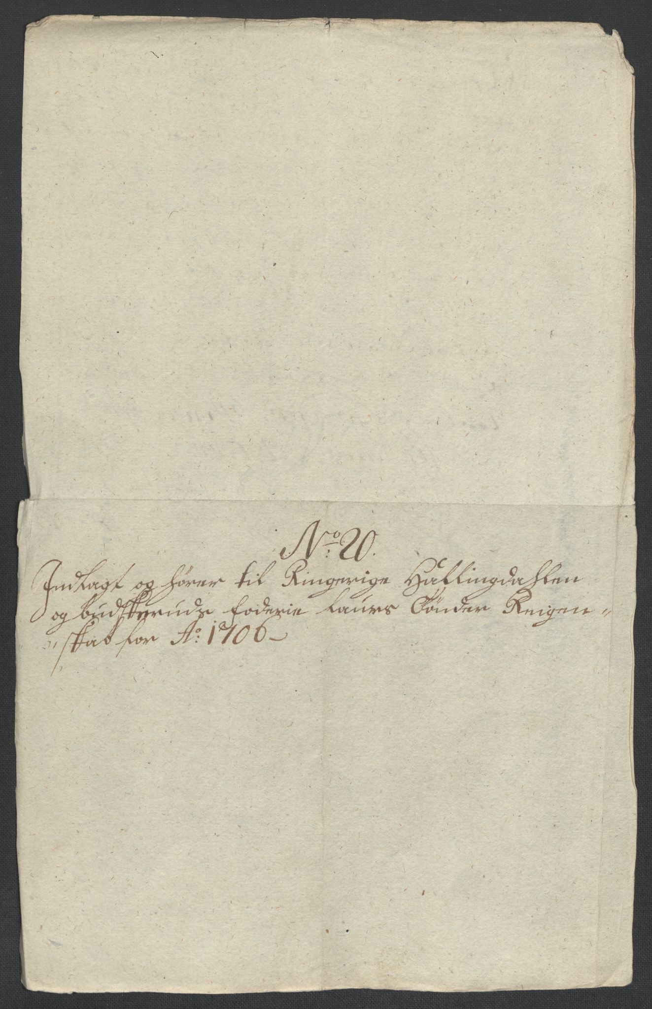 Rentekammeret inntil 1814, Reviderte regnskaper, Fogderegnskap, RA/EA-4092/R22/L1465: Fogderegnskap Ringerike, Hallingdal og Buskerud, 1706, p. 305