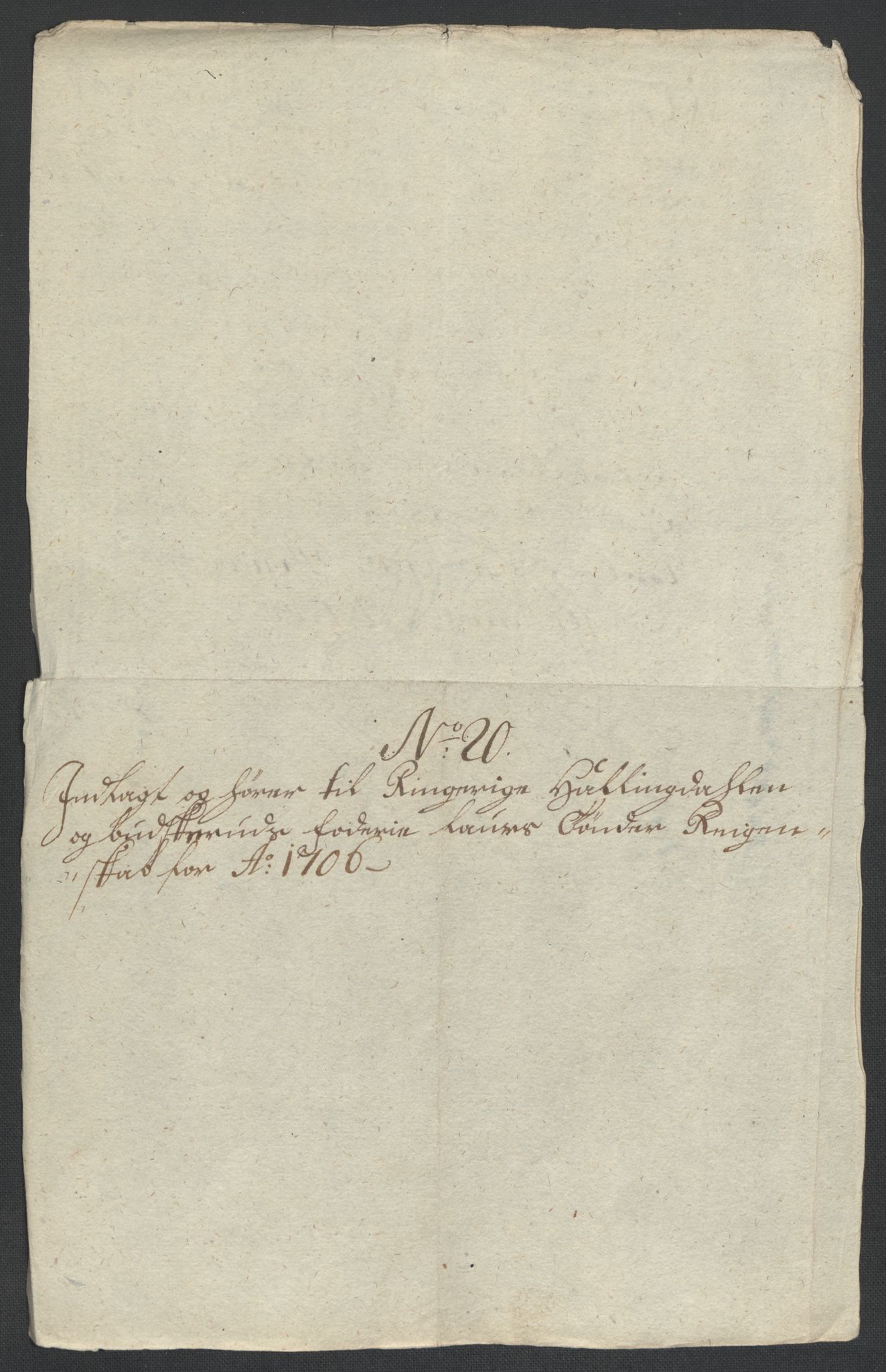 Rentekammeret inntil 1814, Reviderte regnskaper, Fogderegnskap, AV/RA-EA-4092/R22/L1465: Fogderegnskap Ringerike, Hallingdal og Buskerud, 1706, p. 305