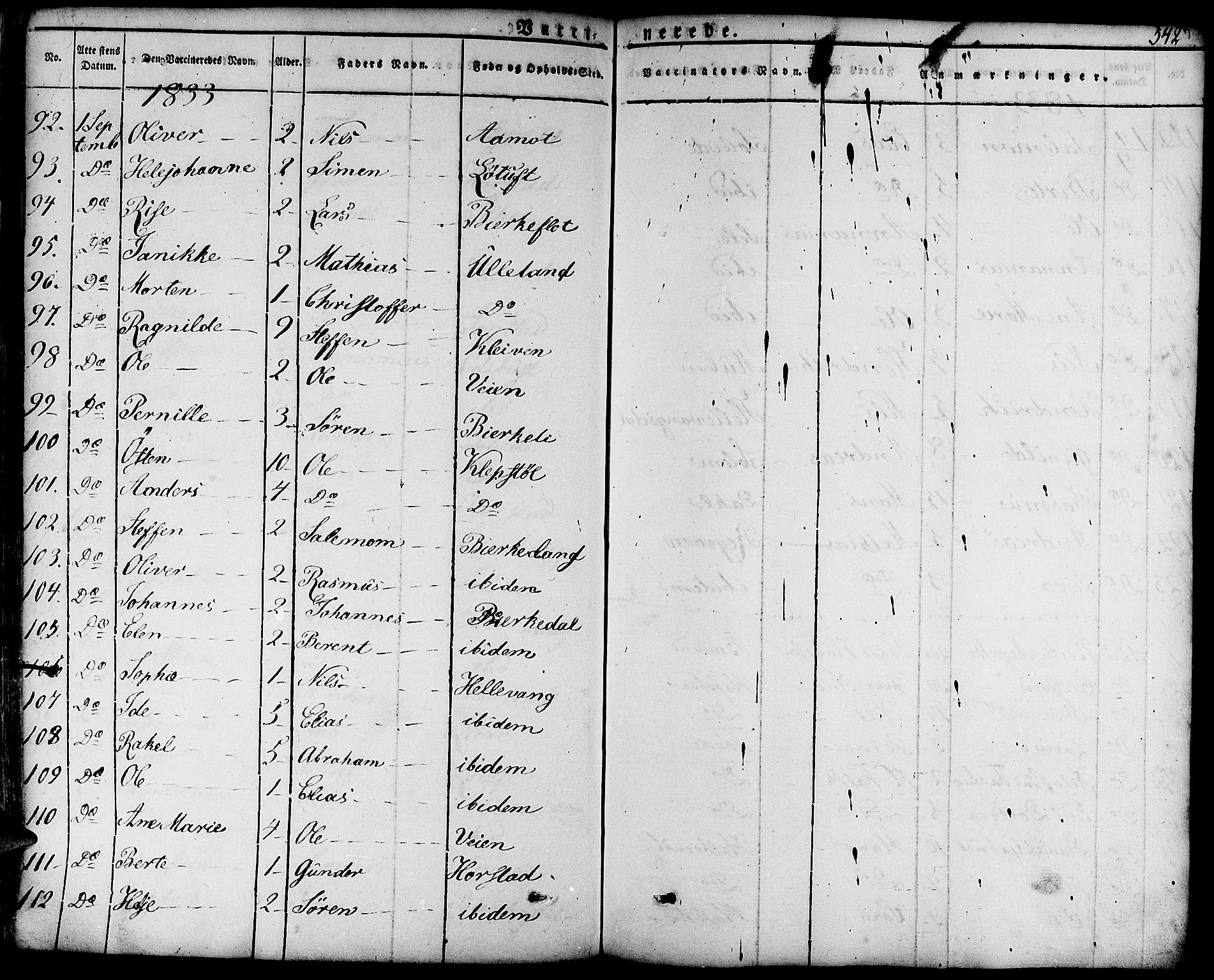 Førde sokneprestembete, AV/SAB-A-79901/H/Haa/Haaa/L0006: Parish register (official) no. A 6, 1821-1842, p. 542