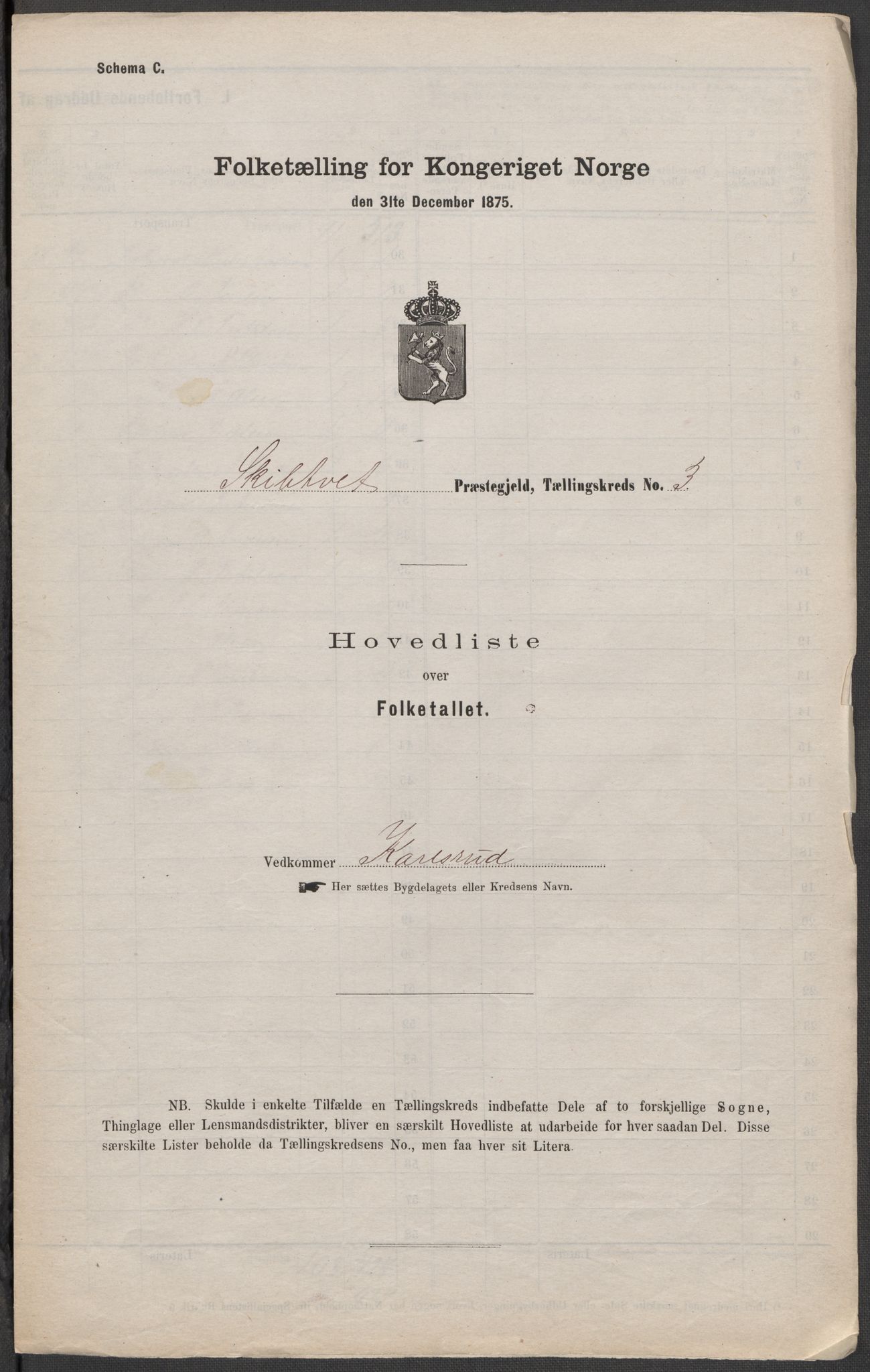 RA, 1875 census for 0127P Skiptvet, 1875, p. 13