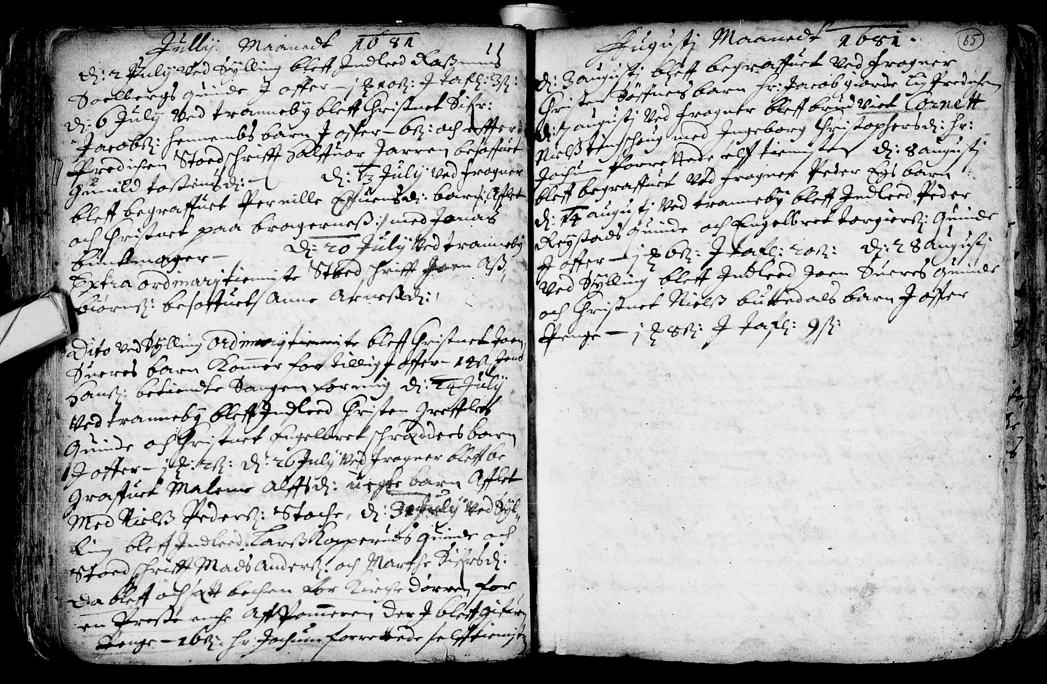 Lier kirkebøker, SAKO/A-230/F/Fa/L0001: Parish register (official) no. I 1, 1672-1701, p. 65