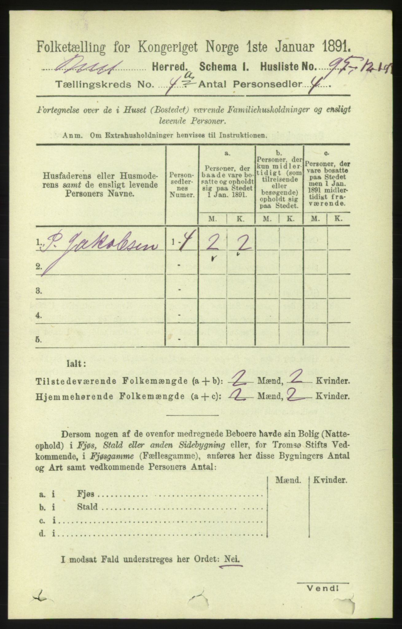 RA, 1891 census for 1549 Bud, 1891, p. 2159