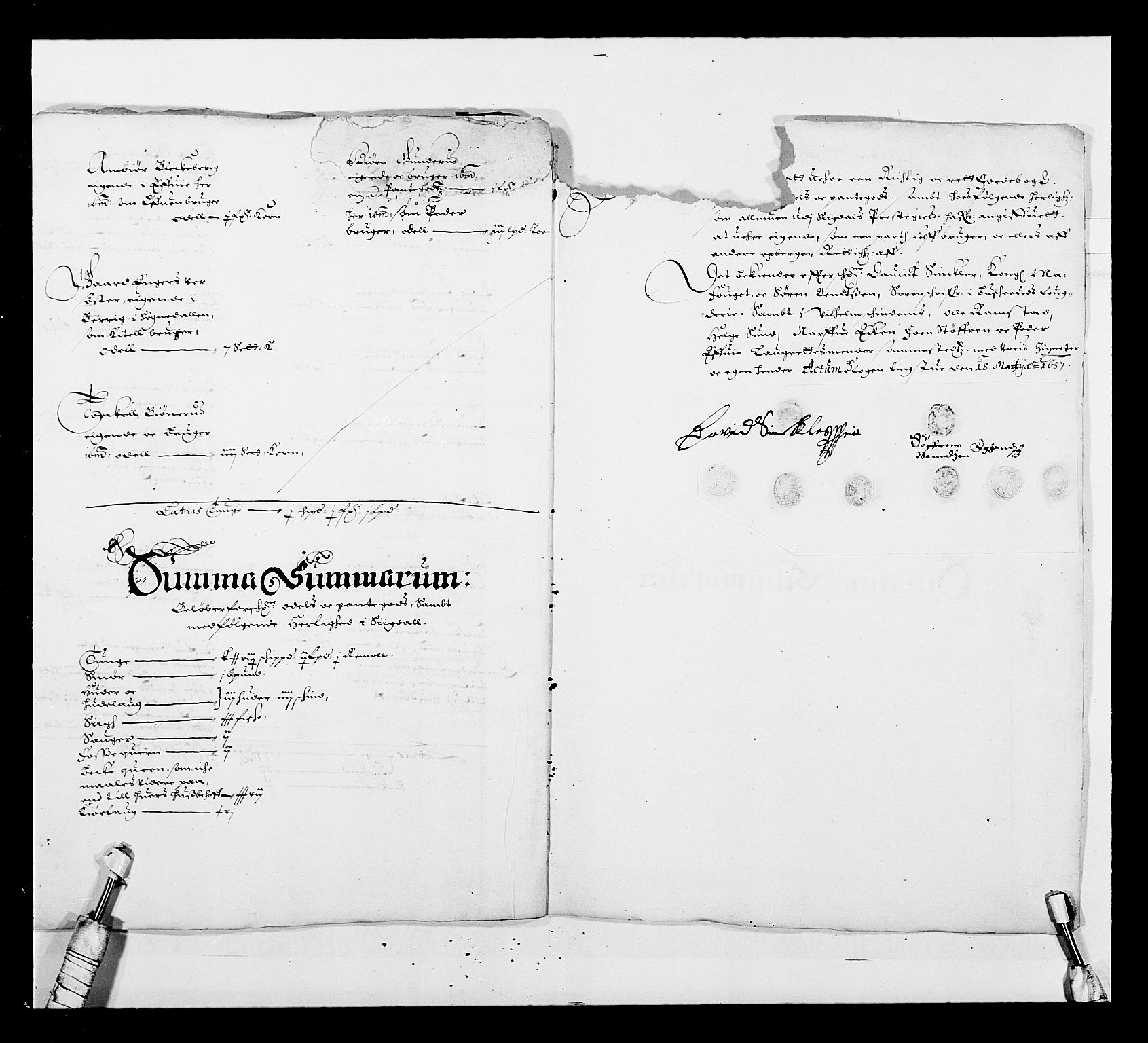 Stattholderembetet 1572-1771, AV/RA-EA-2870/Ek/L0031/0001: Jordebøker 1633-1658: / Forskjellige jordebøker, 1651-1658, p. 172