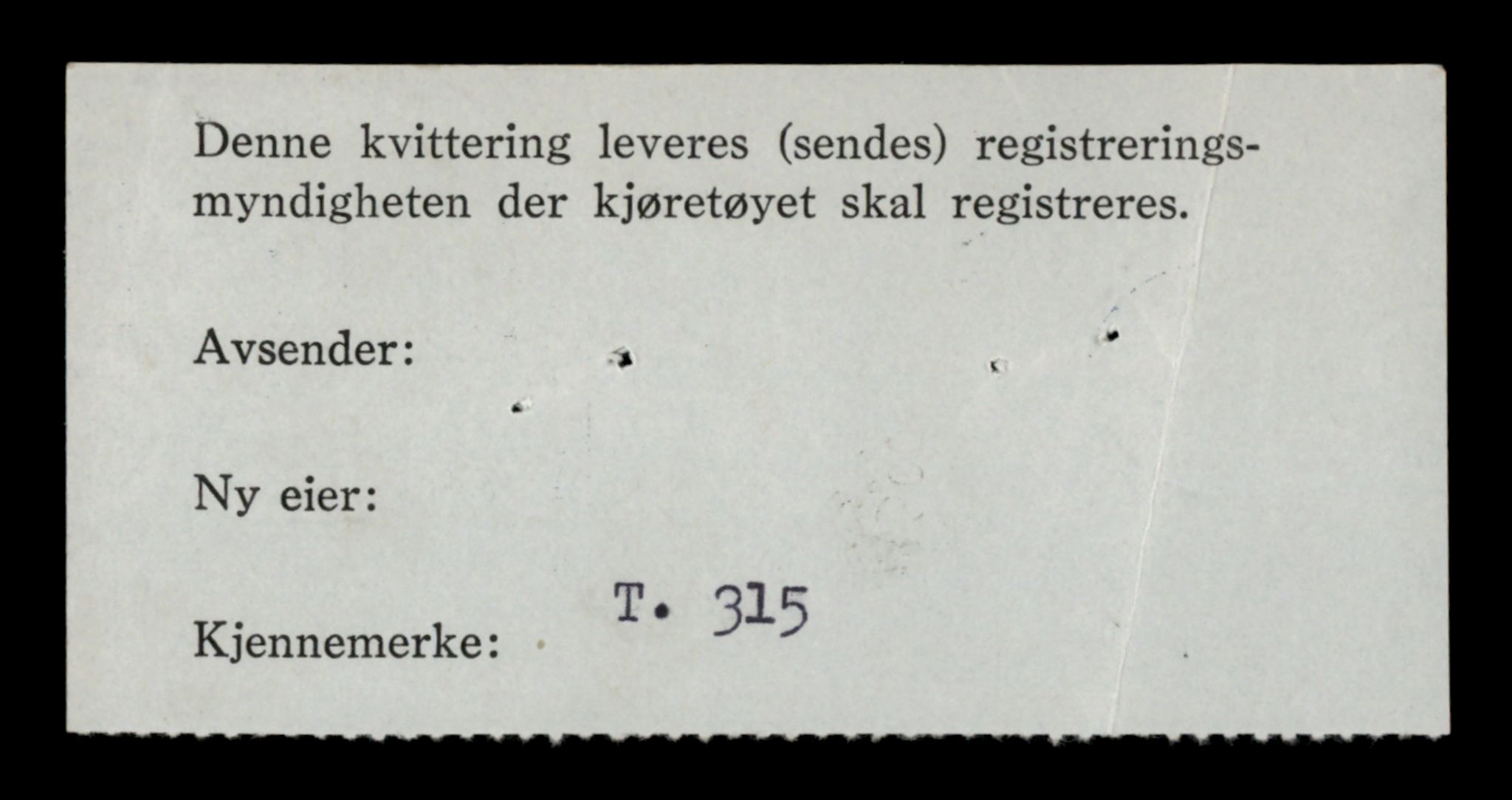 Møre og Romsdal vegkontor - Ålesund trafikkstasjon, SAT/A-4099/F/Fe/L0003: Registreringskort for kjøretøy T 232 - T 340, 1927-1998, p. 3007
