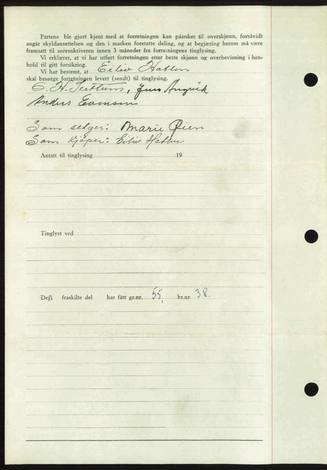 Romsdal sorenskriveri, AV/SAT-A-4149/1/2/2C: Mortgage book no. A30, 1949-1949, Diary no: : 2428/1949