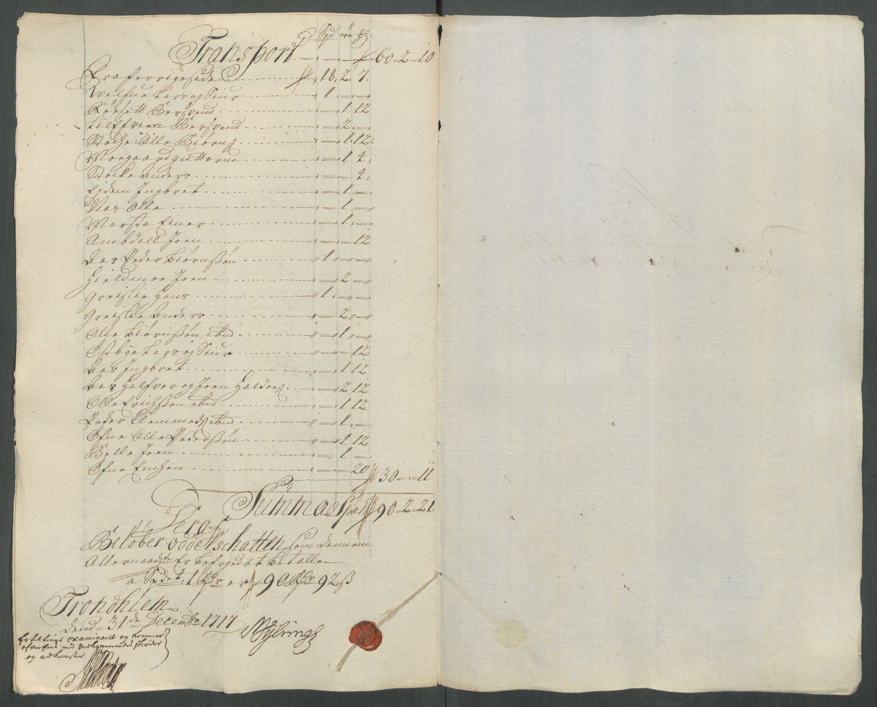 Rentekammeret inntil 1814, Reviderte regnskaper, Fogderegnskap, RA/EA-4092/R61/L4116: Fogderegnskap Strinda og Selbu, 1717-1718, p. 225