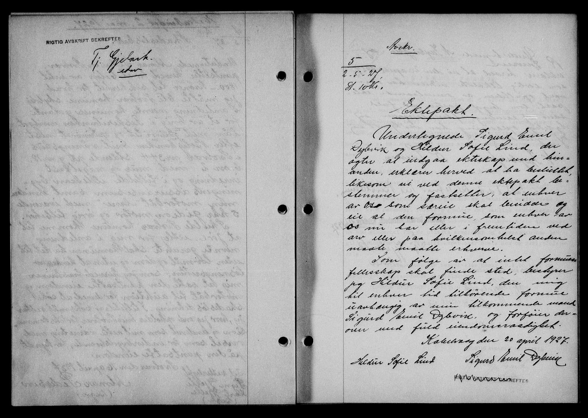 Lofoten sorenskriveri, SAT/A-0017/1/2/2C/L0015b: Mortgage book no. 15b, 1927-1927, Deed date: 02.05.1927