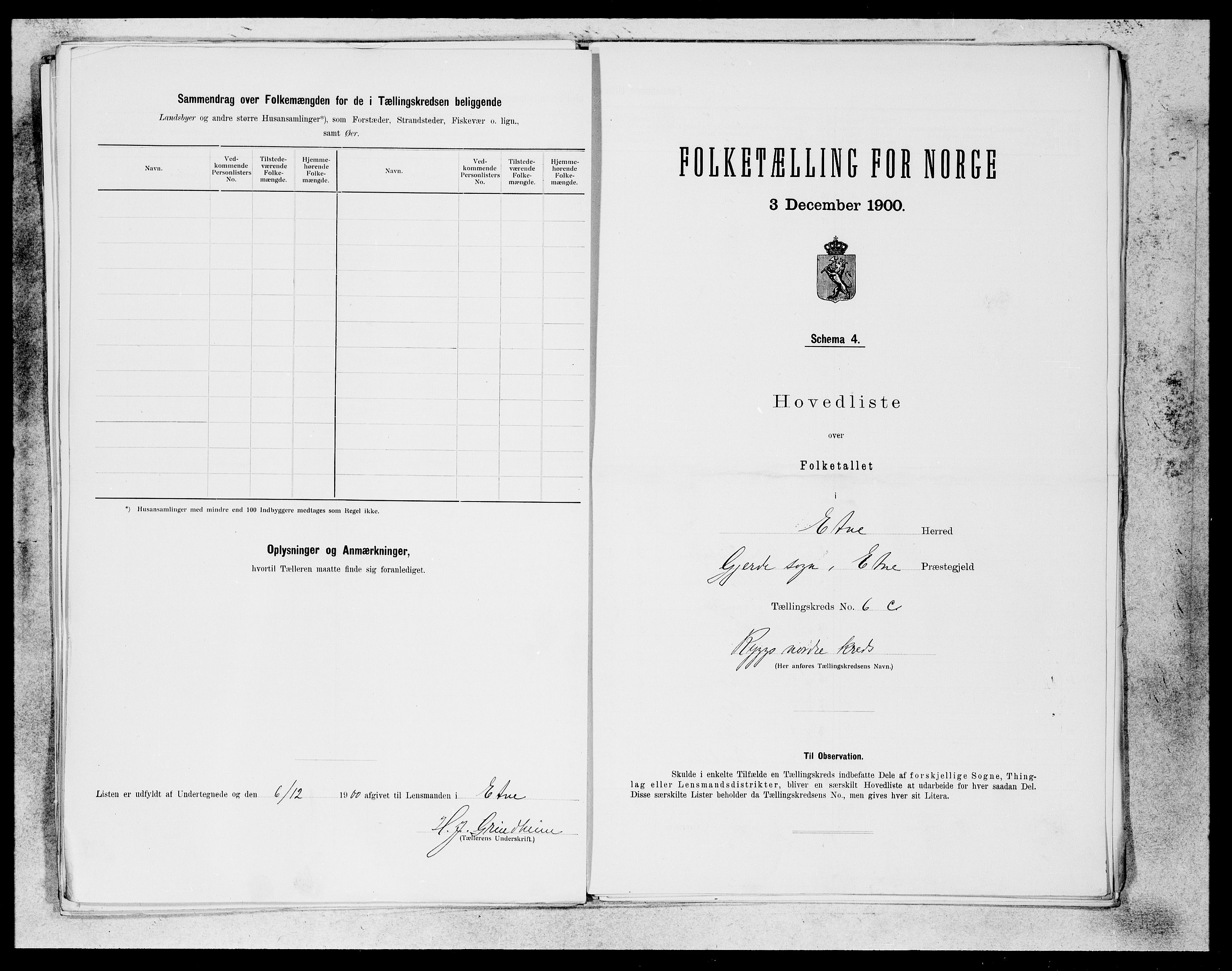 SAB, 1900 census for Etne, 1900, p. 23