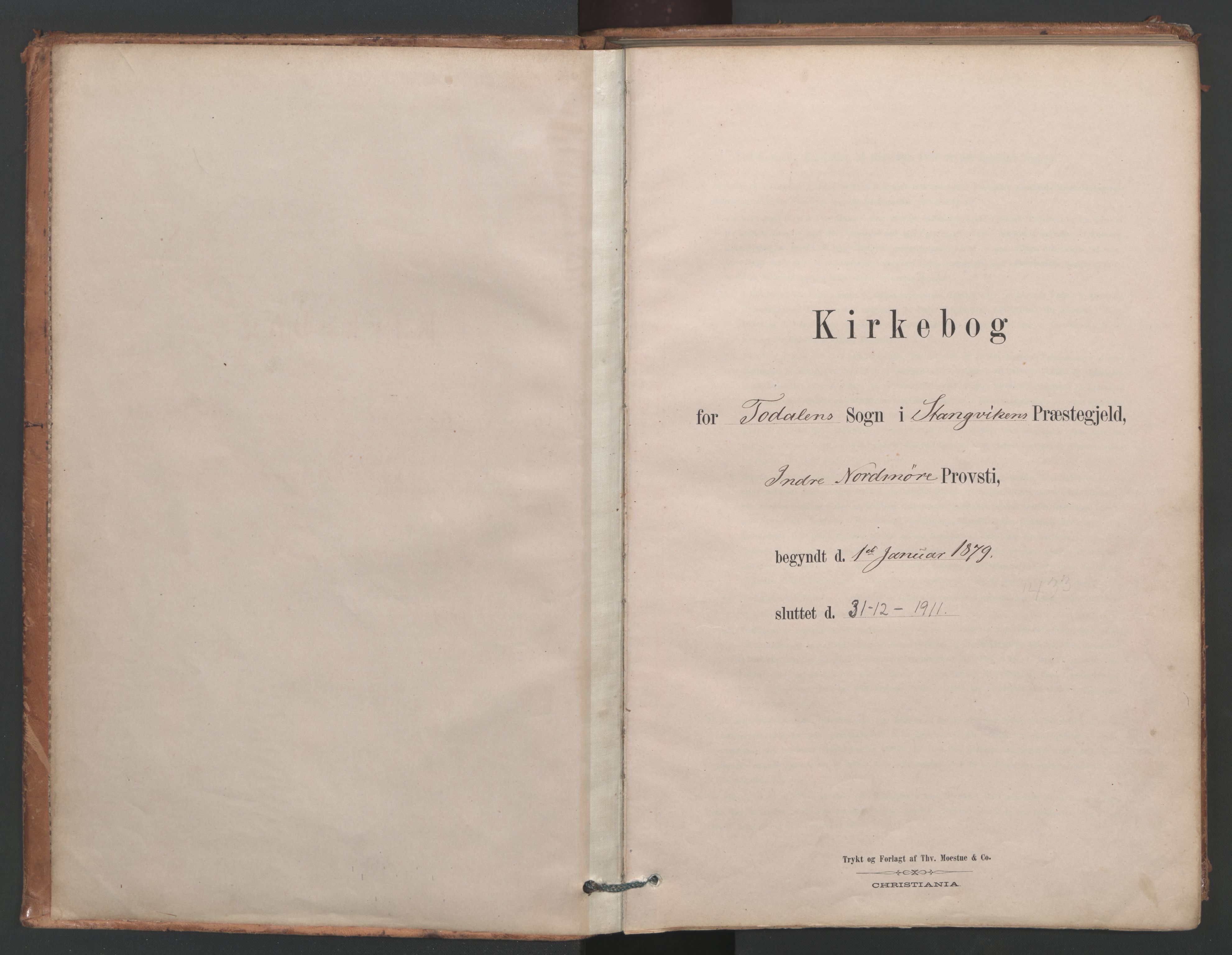 Ministerialprotokoller, klokkerbøker og fødselsregistre - Møre og Romsdal, AV/SAT-A-1454/593/L1034: Parish register (official) no. 593A01, 1879-1911