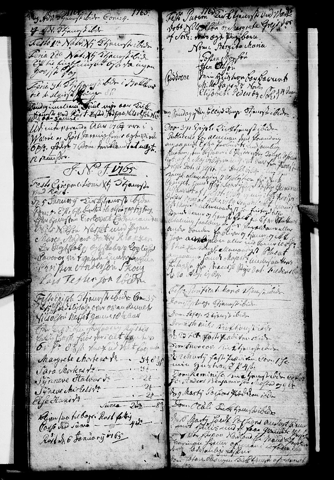 Ministerialprotokoller, klokkerbøker og fødselsregistre - Nordland, AV/SAT-A-1459/807/L0118: Parish register (official) no. 807A01, 1752-1798, p. 94-95