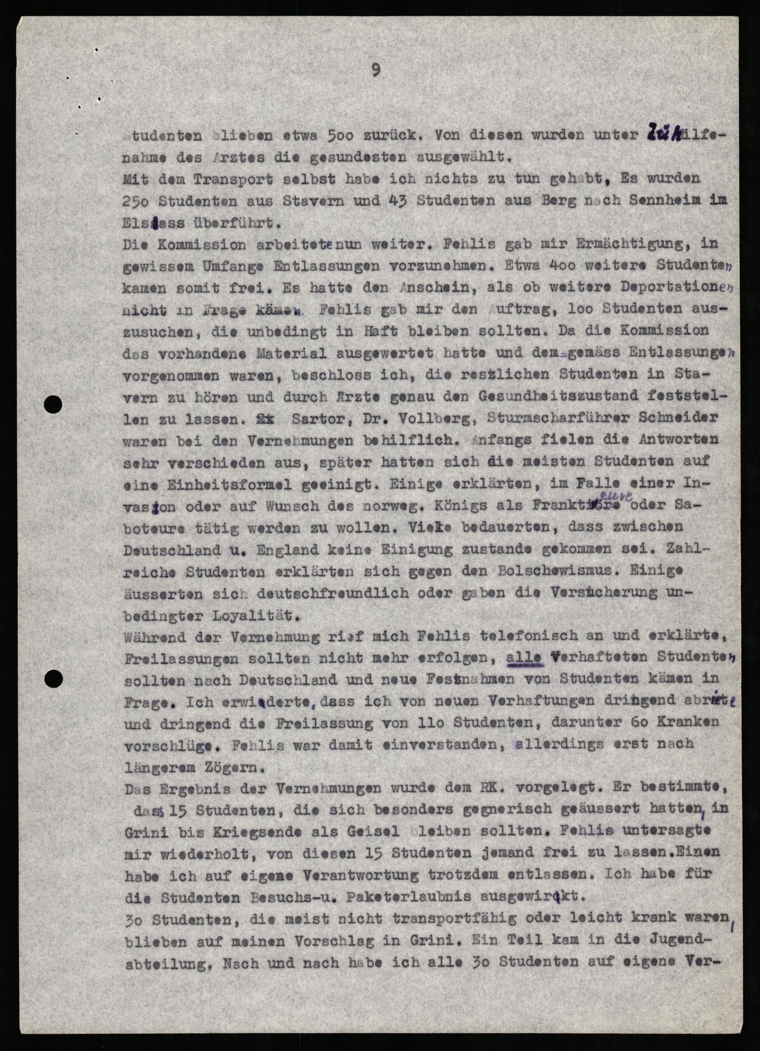 Forsvaret, Forsvarets overkommando II, AV/RA-RAFA-3915/D/Db/L0024: CI Questionaires. Tyske okkupasjonsstyrker i Norge. Tyskere., 1945-1946, p. 489