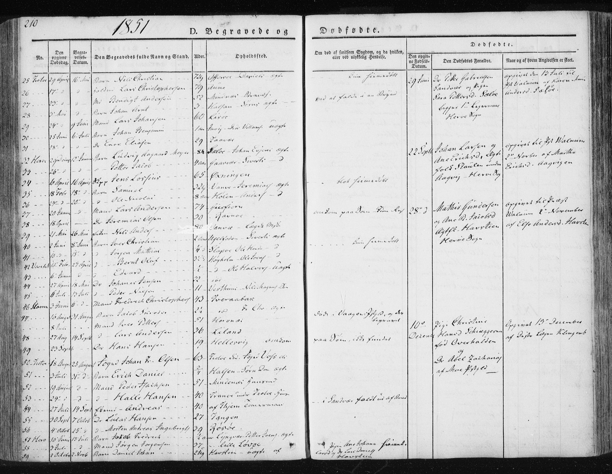 Ministerialprotokoller, klokkerbøker og fødselsregistre - Nordland, AV/SAT-A-1459/830/L0447: Parish register (official) no. 830A11, 1831-1854, p. 210