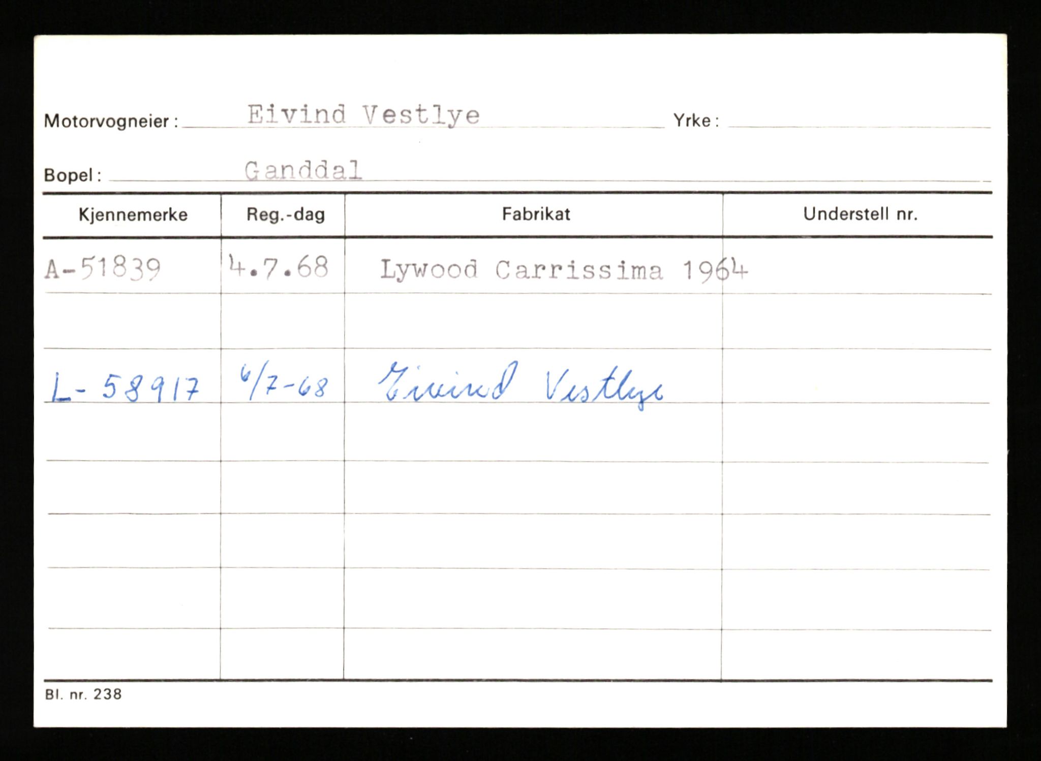 Stavanger trafikkstasjon, AV/SAST-A-101942/0/G/L0007: Registreringsnummer: 49019 - 67460, 1930-1971, p. 741