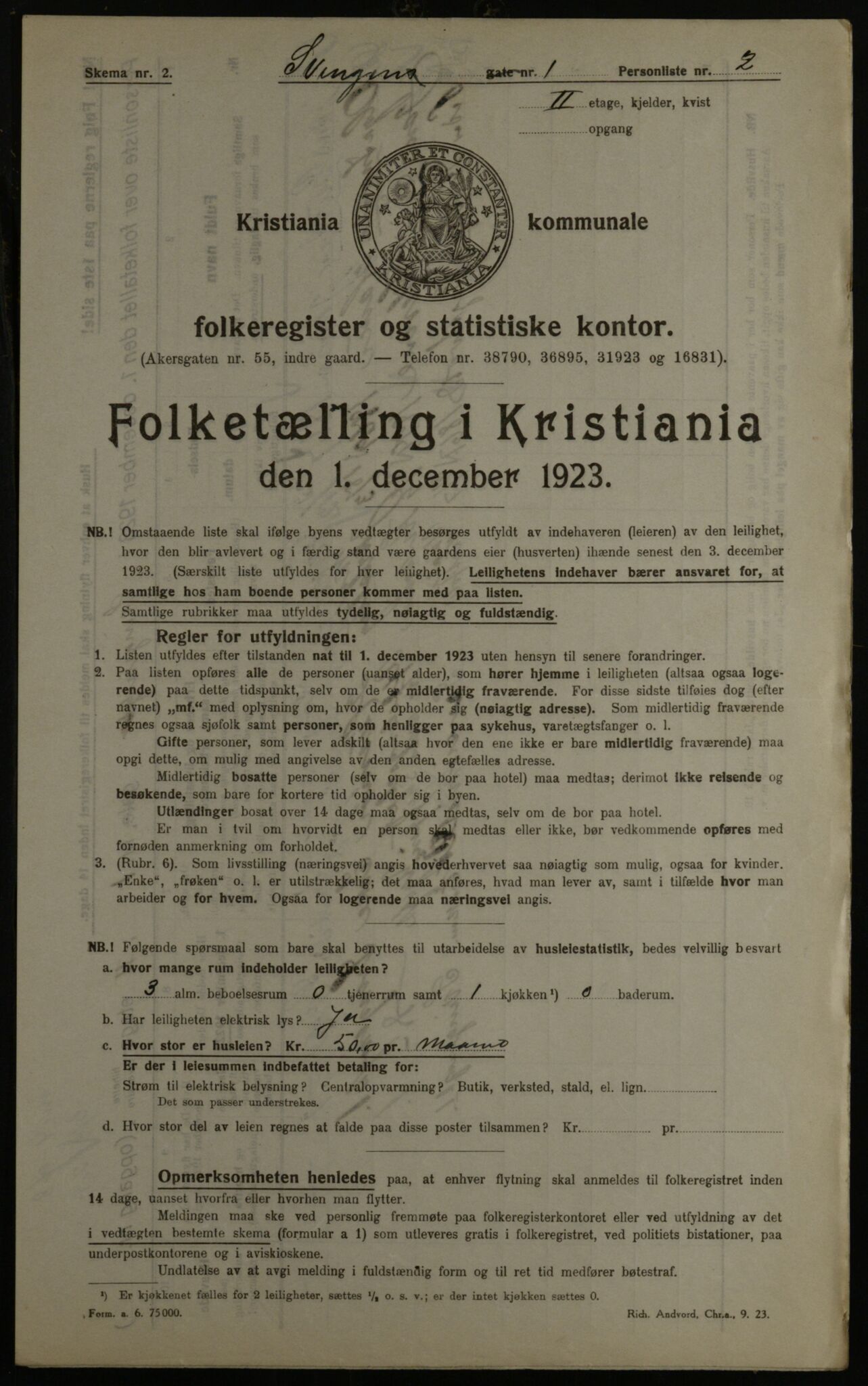 OBA, Municipal Census 1923 for Kristiania, 1923, p. 117503