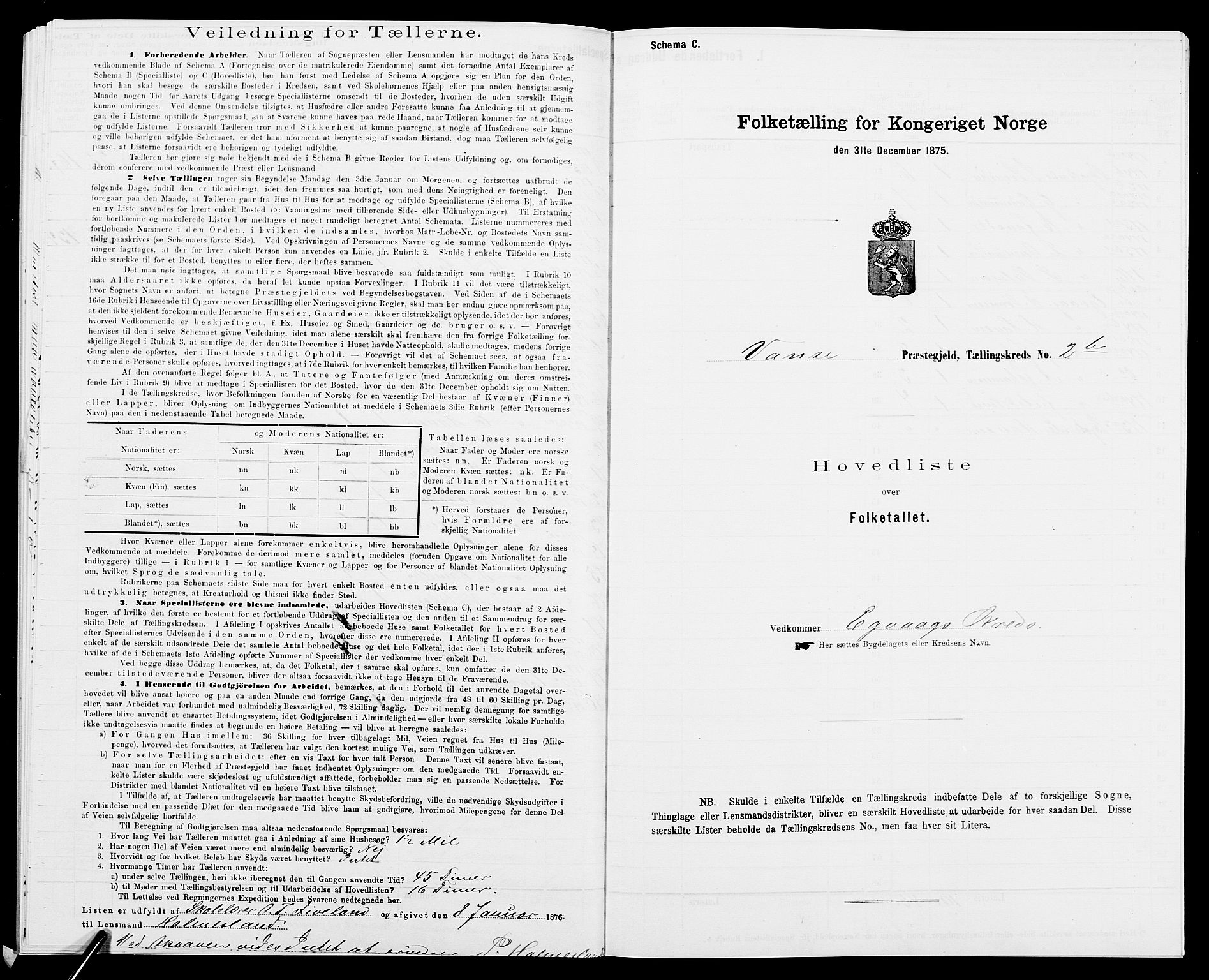 SAK, 1875 census for 1041L Vanse/Vanse og Farsund, 1875, p. 57