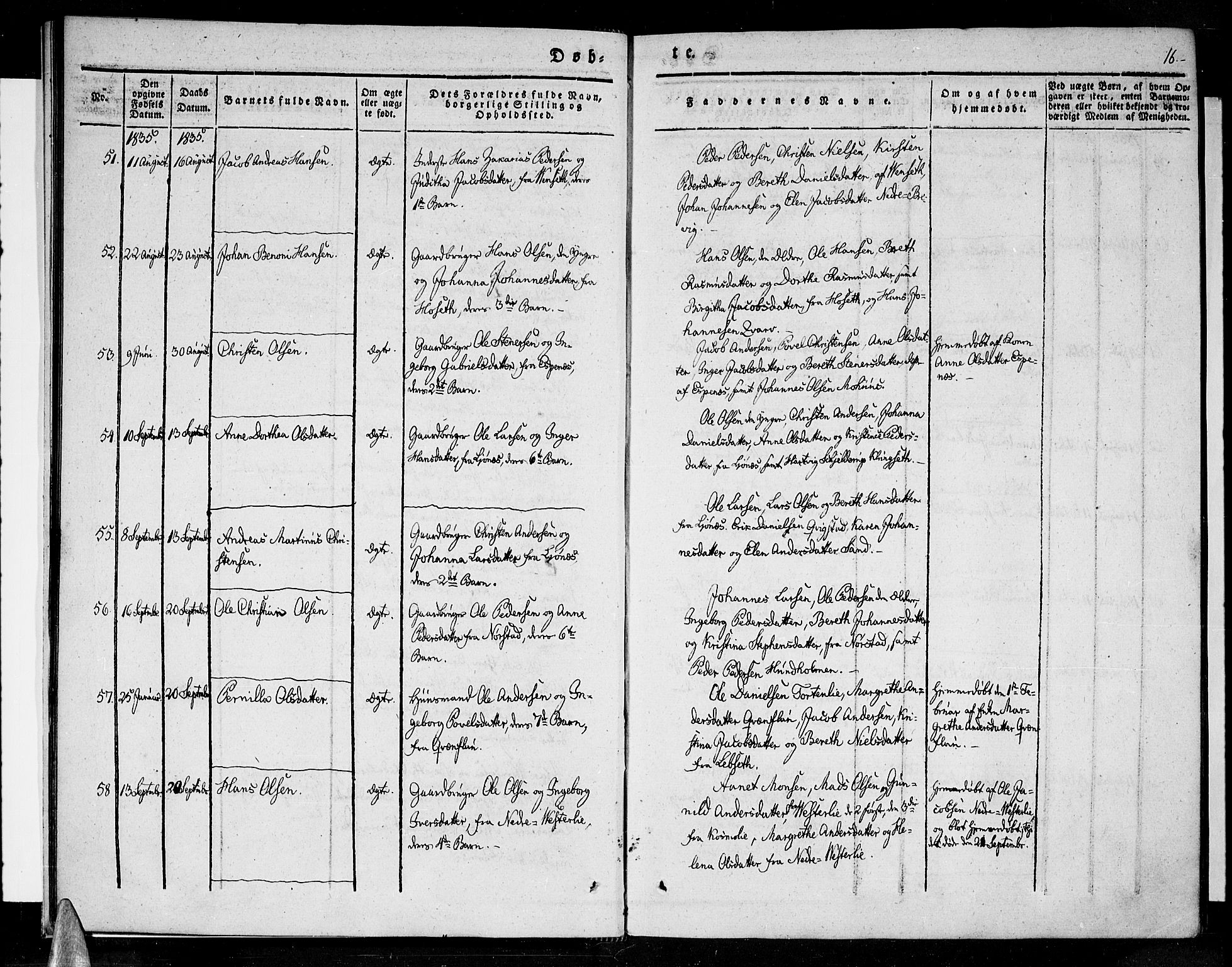 Ministerialprotokoller, klokkerbøker og fødselsregistre - Nordland, AV/SAT-A-1459/852/L0737: Parish register (official) no. 852A07, 1833-1849, p. 16