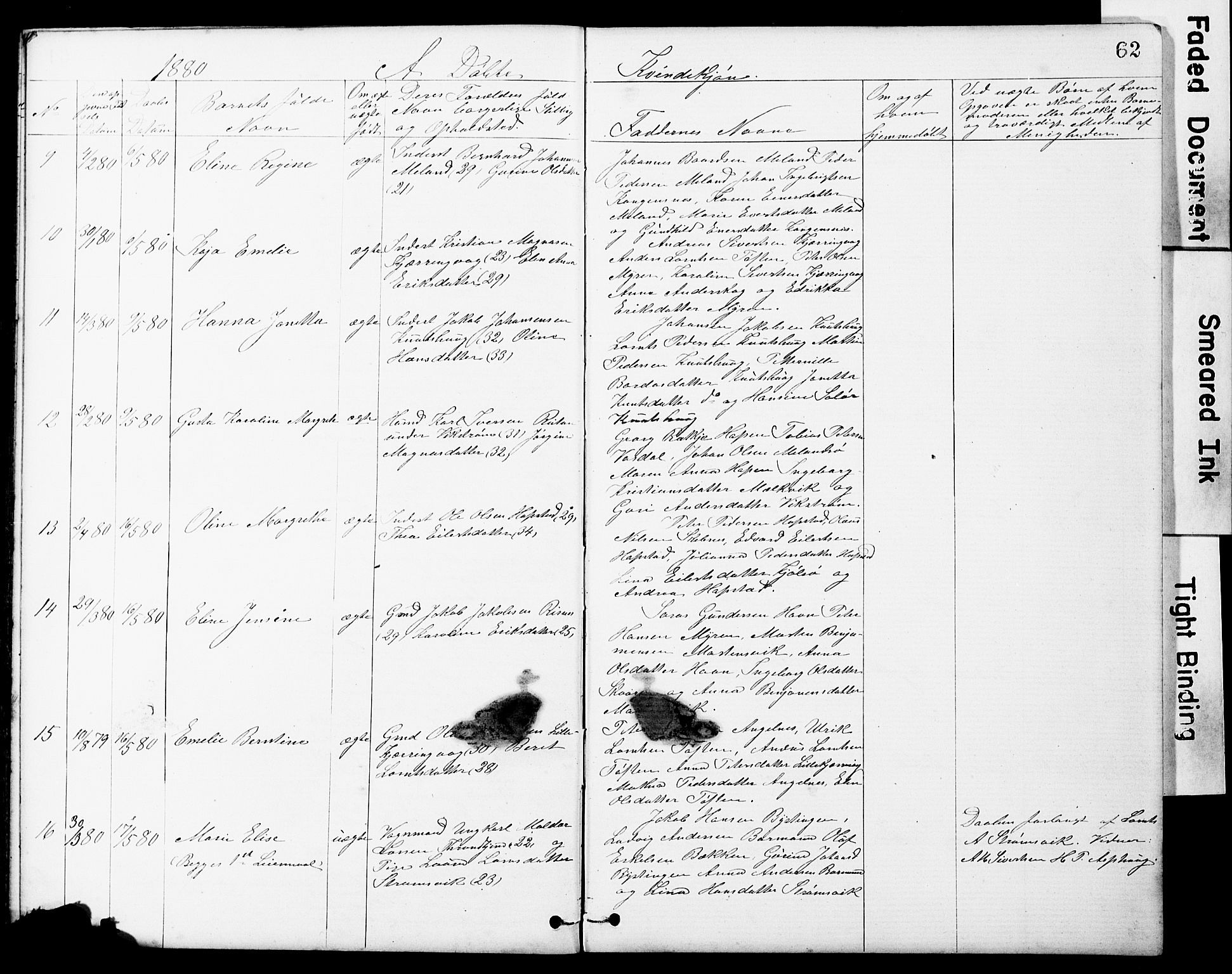 Ministerialprotokoller, klokkerbøker og fødselsregistre - Sør-Trøndelag, AV/SAT-A-1456/634/L0541: Parish register (copy) no. 634C03, 1874-1891, p. 62