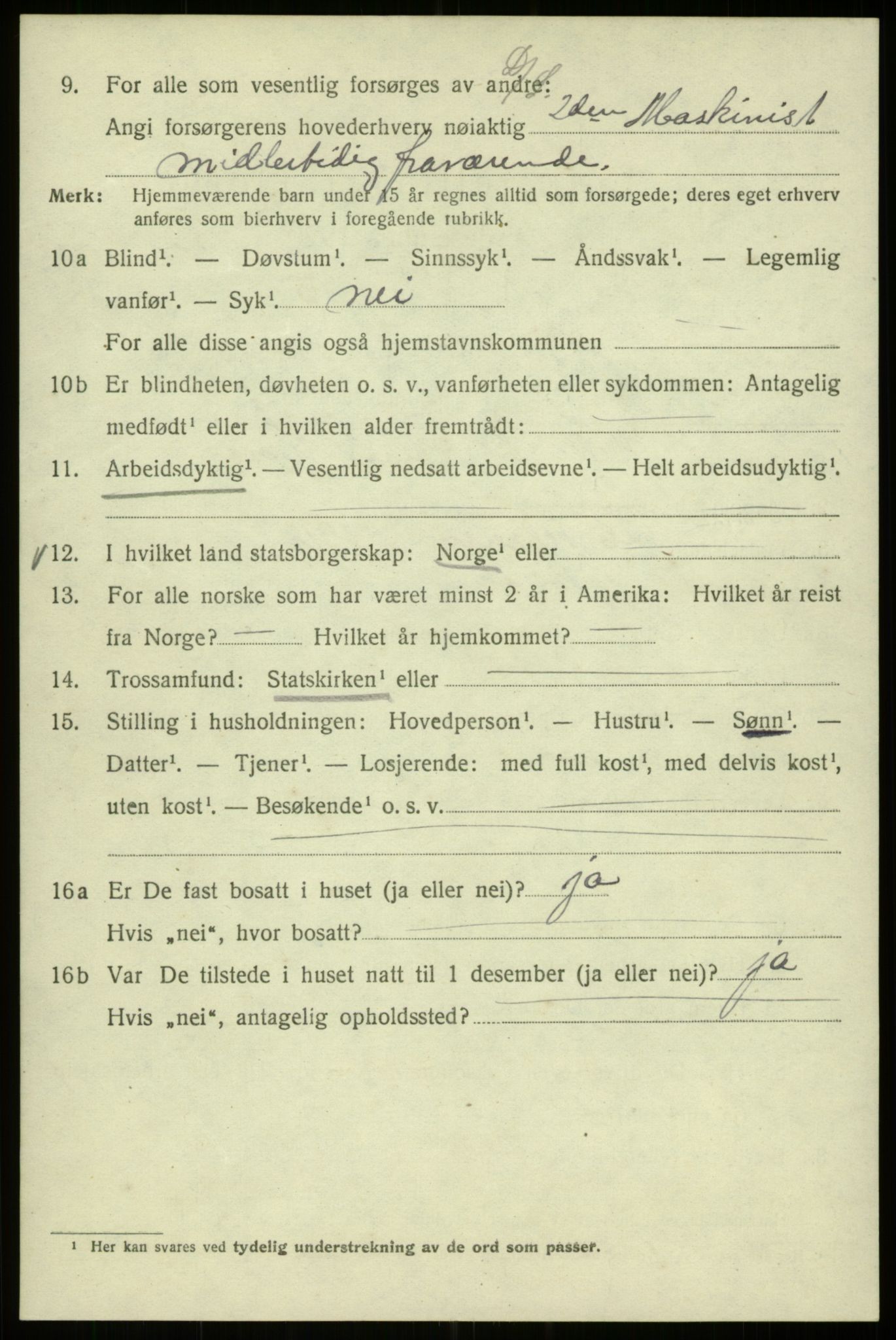 SAB, 1920 census for Bergen, 1920, p. 138608