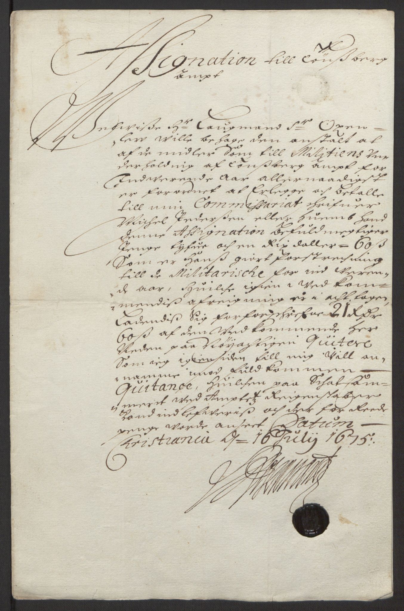 Rentekammeret inntil 1814, Reviderte regnskaper, Fogderegnskap, AV/RA-EA-4092/R32/L1844: Fogderegnskap Jarlsberg grevskap, 1674-1675, p. 24