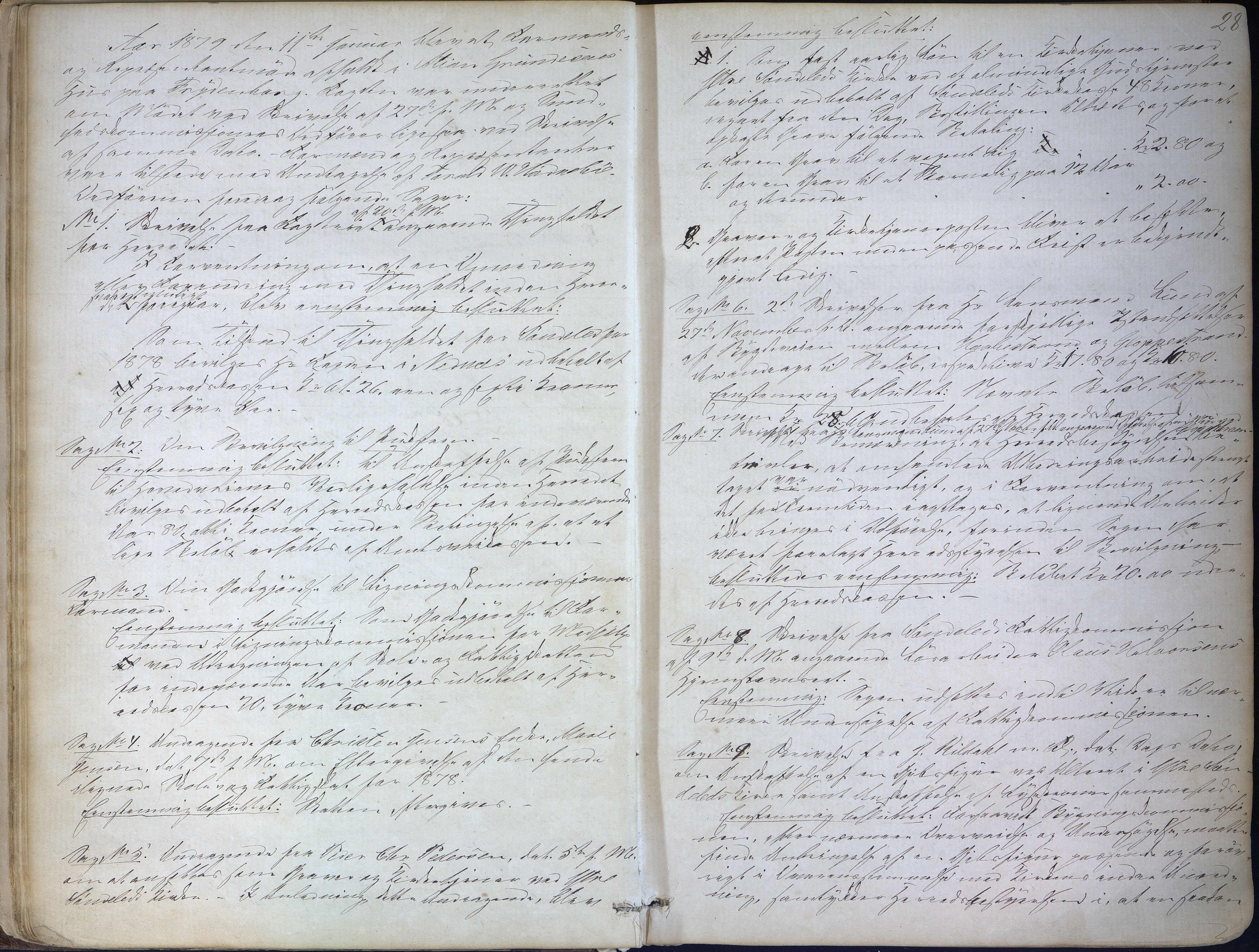 Søndeled kommune, AAKS/KA0913-PK/1/01/L0002: Forhandlingsprotokoll, 1874-1896, p. 28