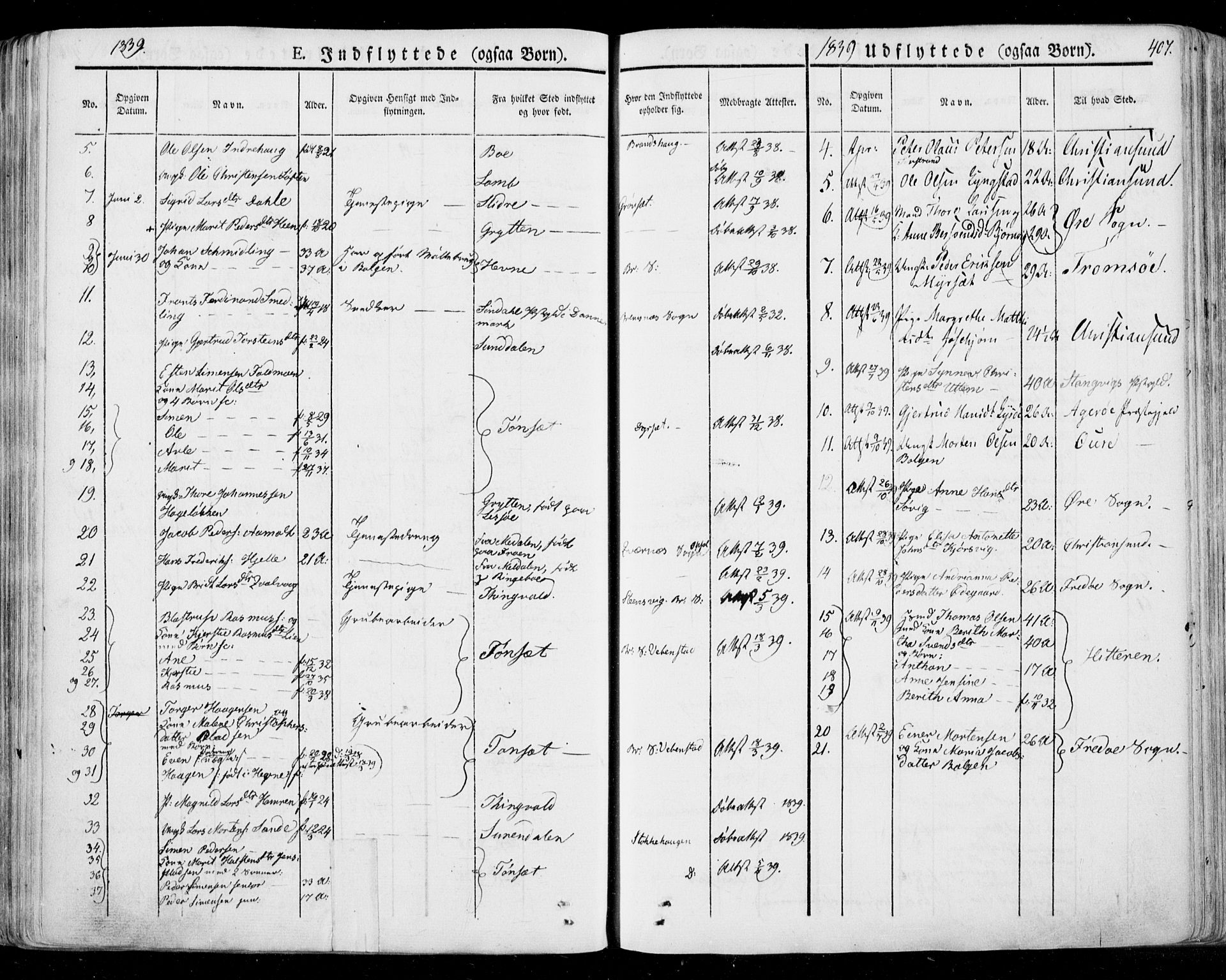 Ministerialprotokoller, klokkerbøker og fødselsregistre - Møre og Romsdal, AV/SAT-A-1454/568/L0803: Parish register (official) no. 568A10, 1830-1853, p. 407