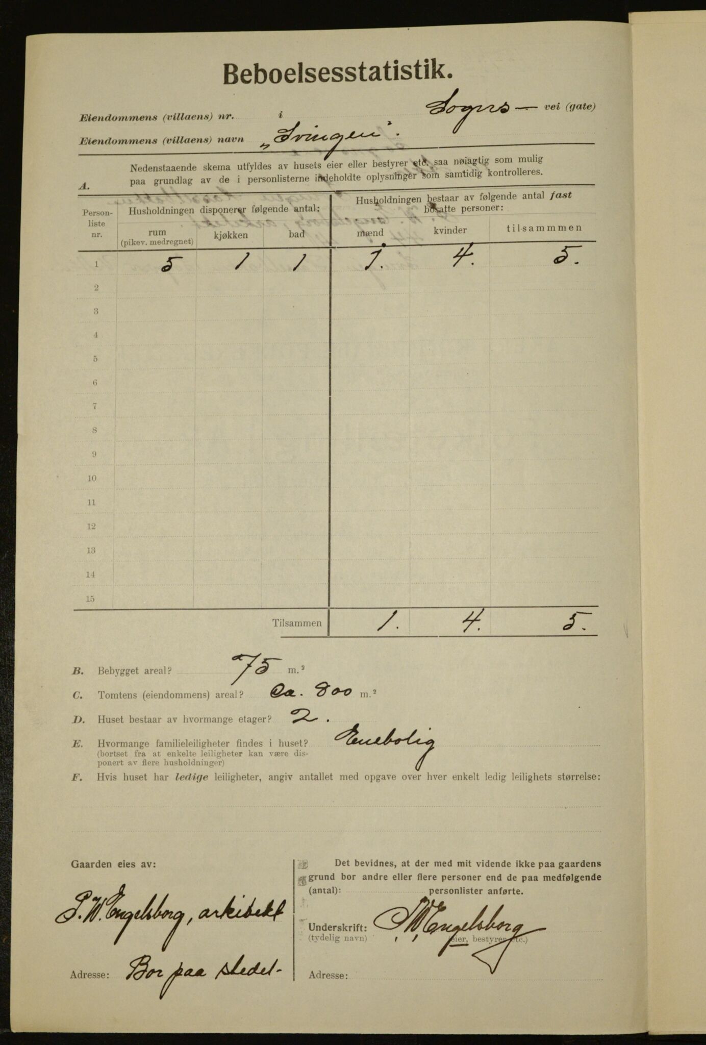 , Municipal Census 1923 for Aker, 1923, p. 17898