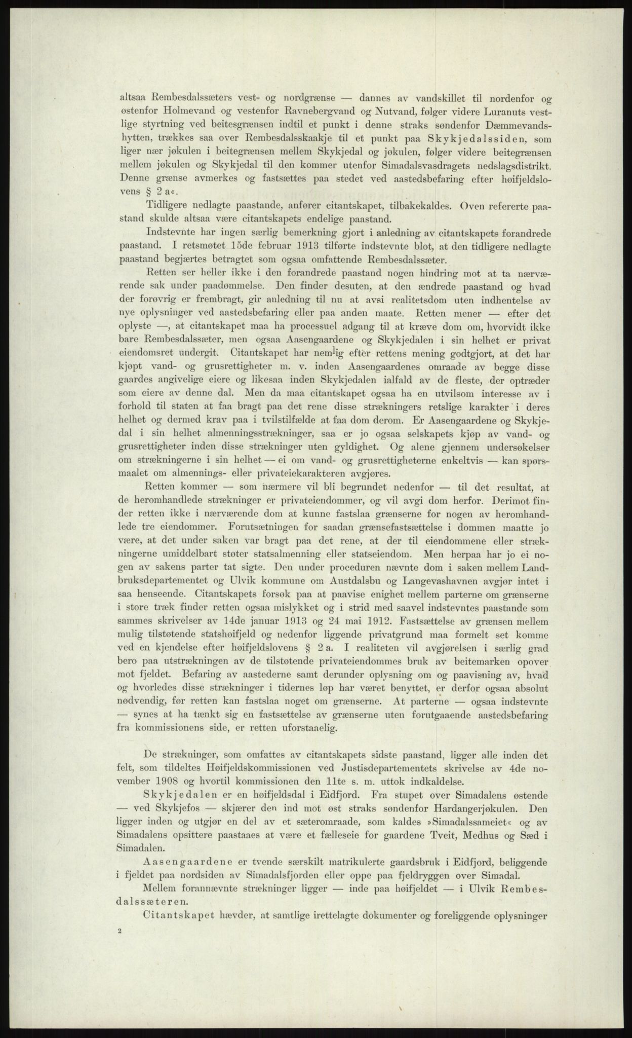 Høyfjellskommisjonen, AV/RA-S-1546/X/Xa/L0001: Nr. 1-33, 1909-1953, p. 504