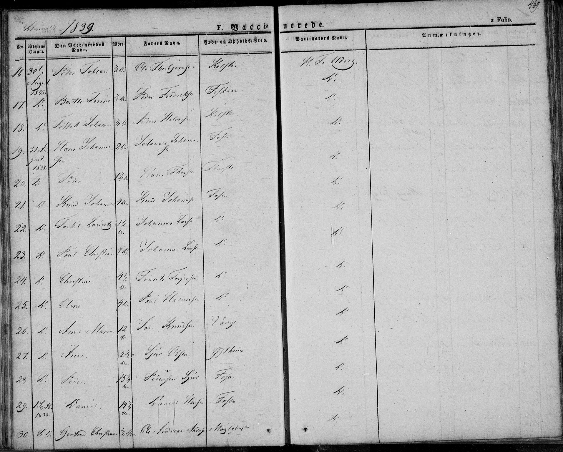 Avaldsnes sokneprestkontor, SAST/A -101851/H/Ha/Haa/L0005: Parish register (official) no. A 5.2, 1825-1841, p. 469