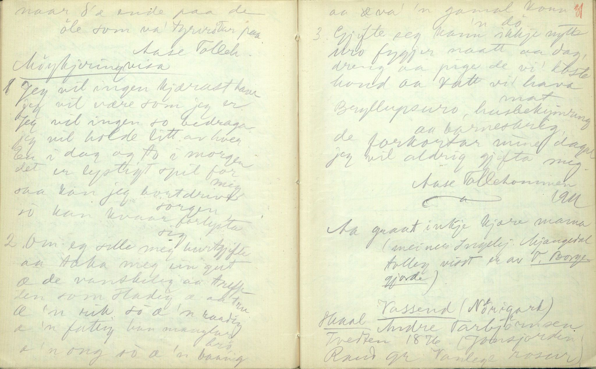 Rikard Berge, TEMU/TGM-A-1003/F/L0006/0020: 201-250 / 220 Laardal, Mo, 1911, p. 30-31