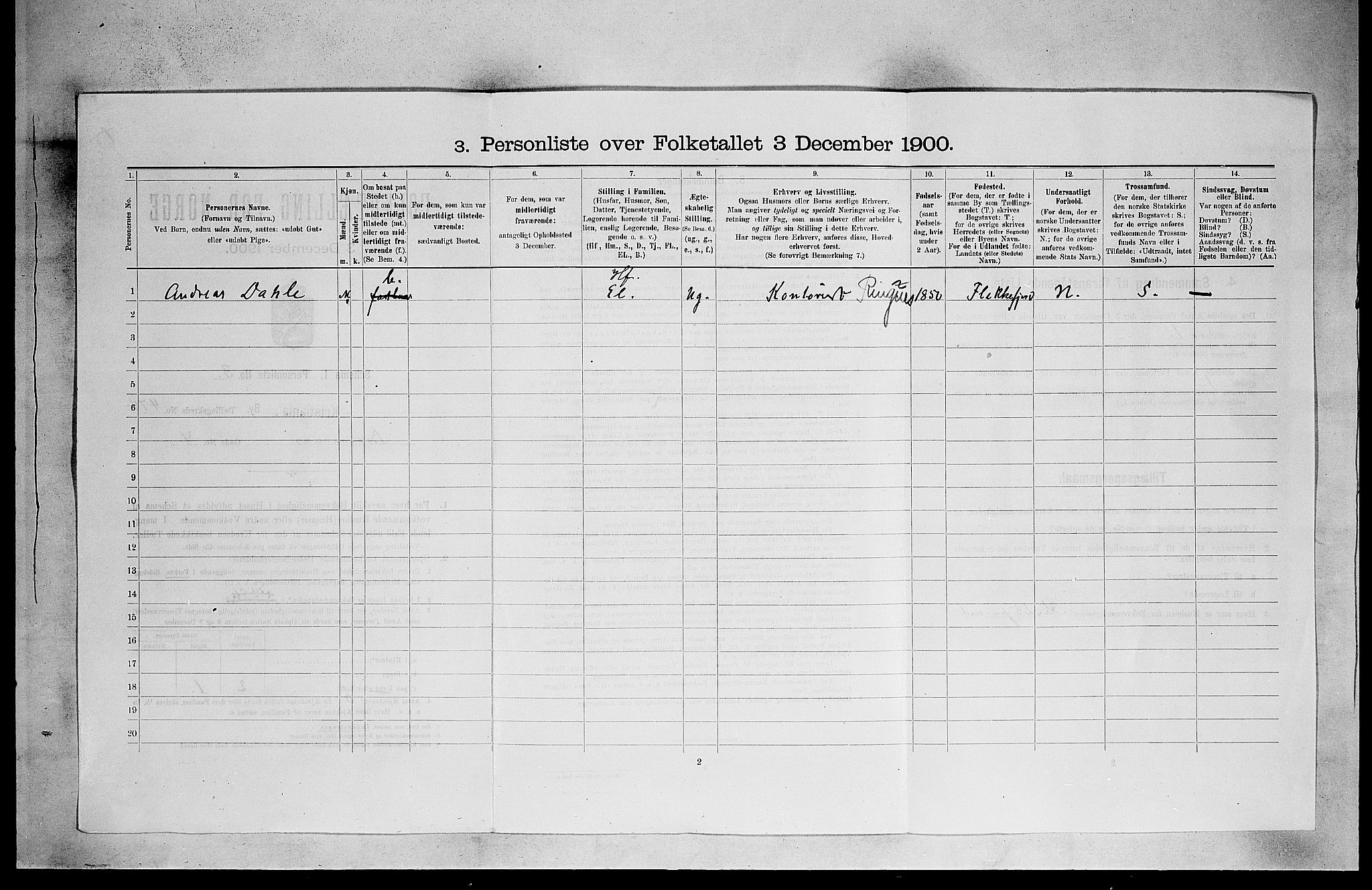 SAO, 1900 census for Kristiania, 1900, p. 4480