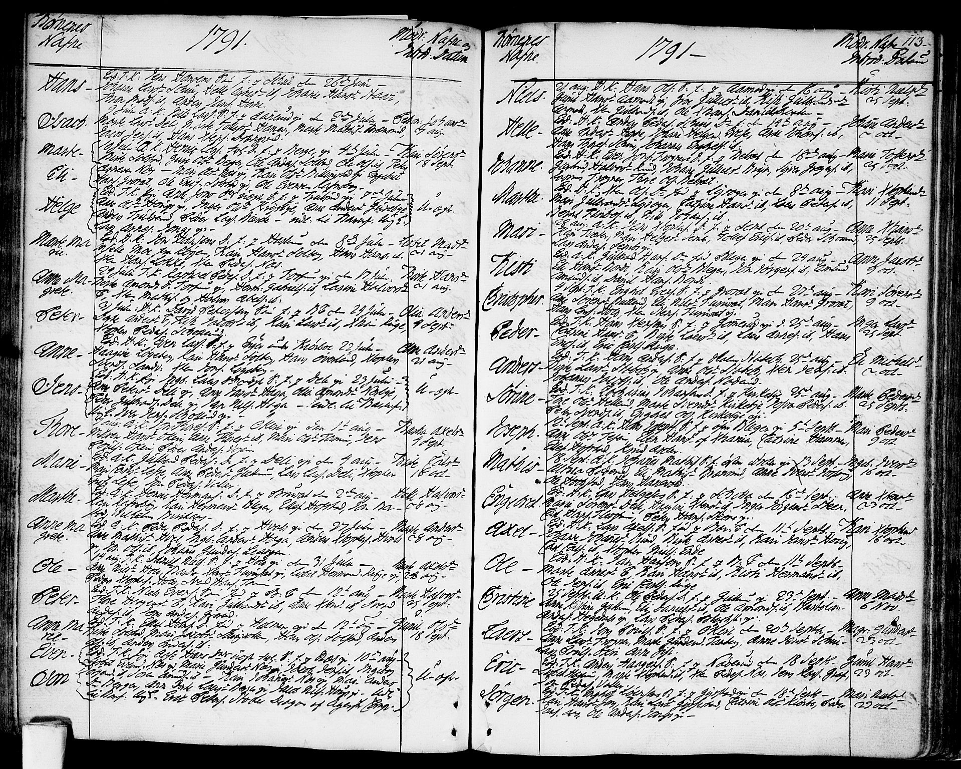 Asker prestekontor Kirkebøker, SAO/A-10256a/F/Fa/L0003: Parish register (official) no. I 3, 1767-1807, p. 113