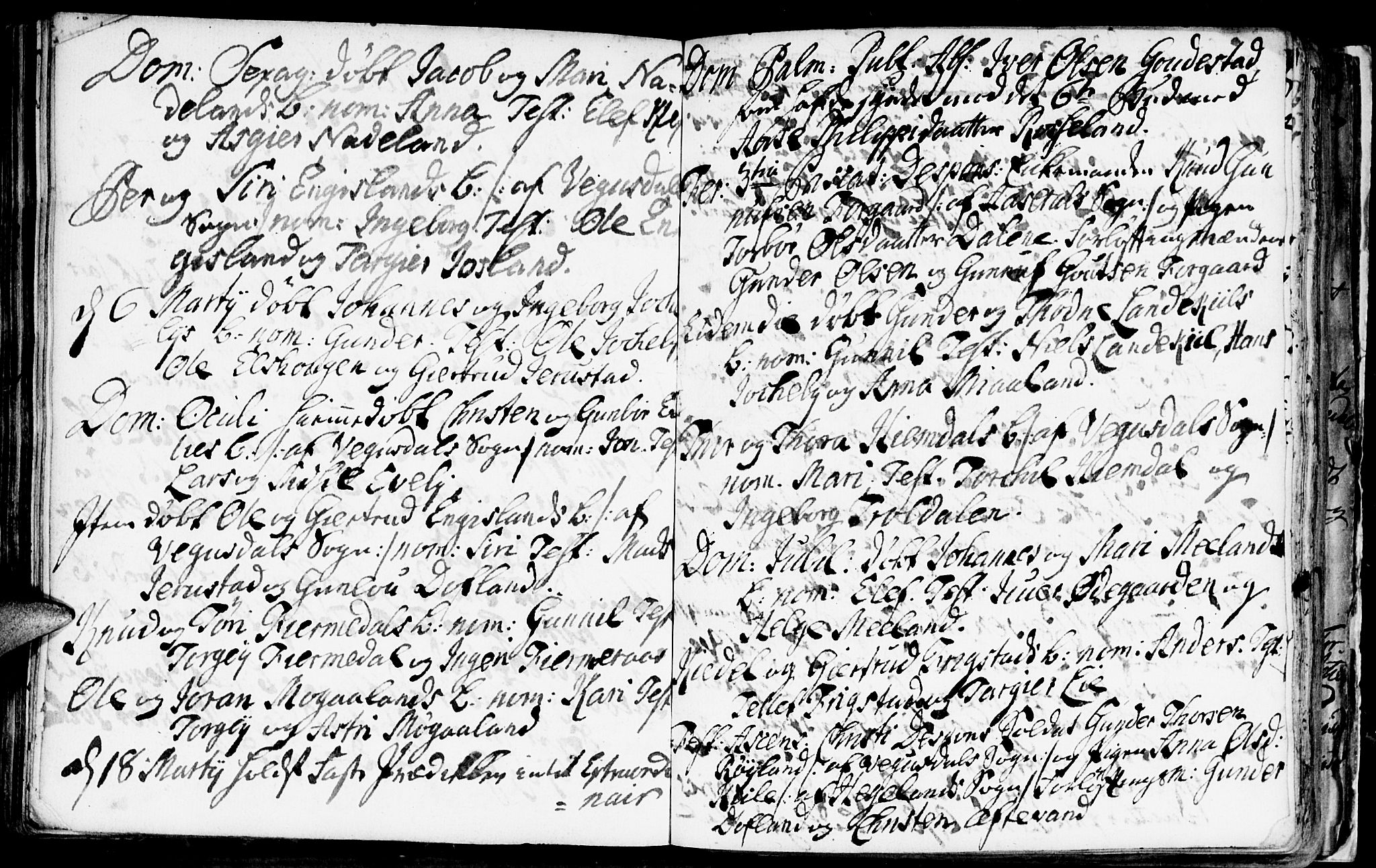 Evje sokneprestkontor, AV/SAK-1111-0008/F/Fa/Fac/L0001: Parish register (official) no. A 1, 1705-1764, p. 255-256