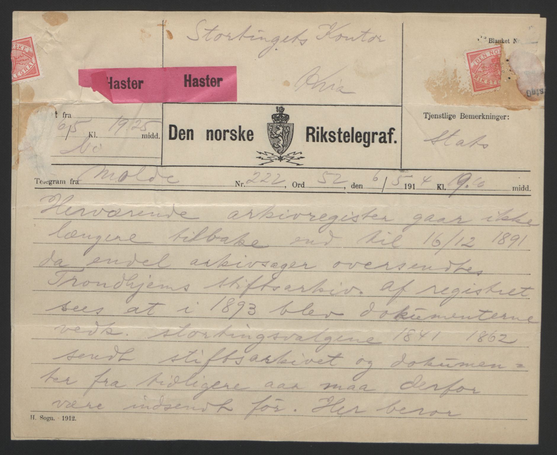 Statsrådssekretariatet, AV/RA-S-1001/D/Db/L0008: Fullmakter for Eidsvollsrepresentantene i 1814. , 1814, p. 421
