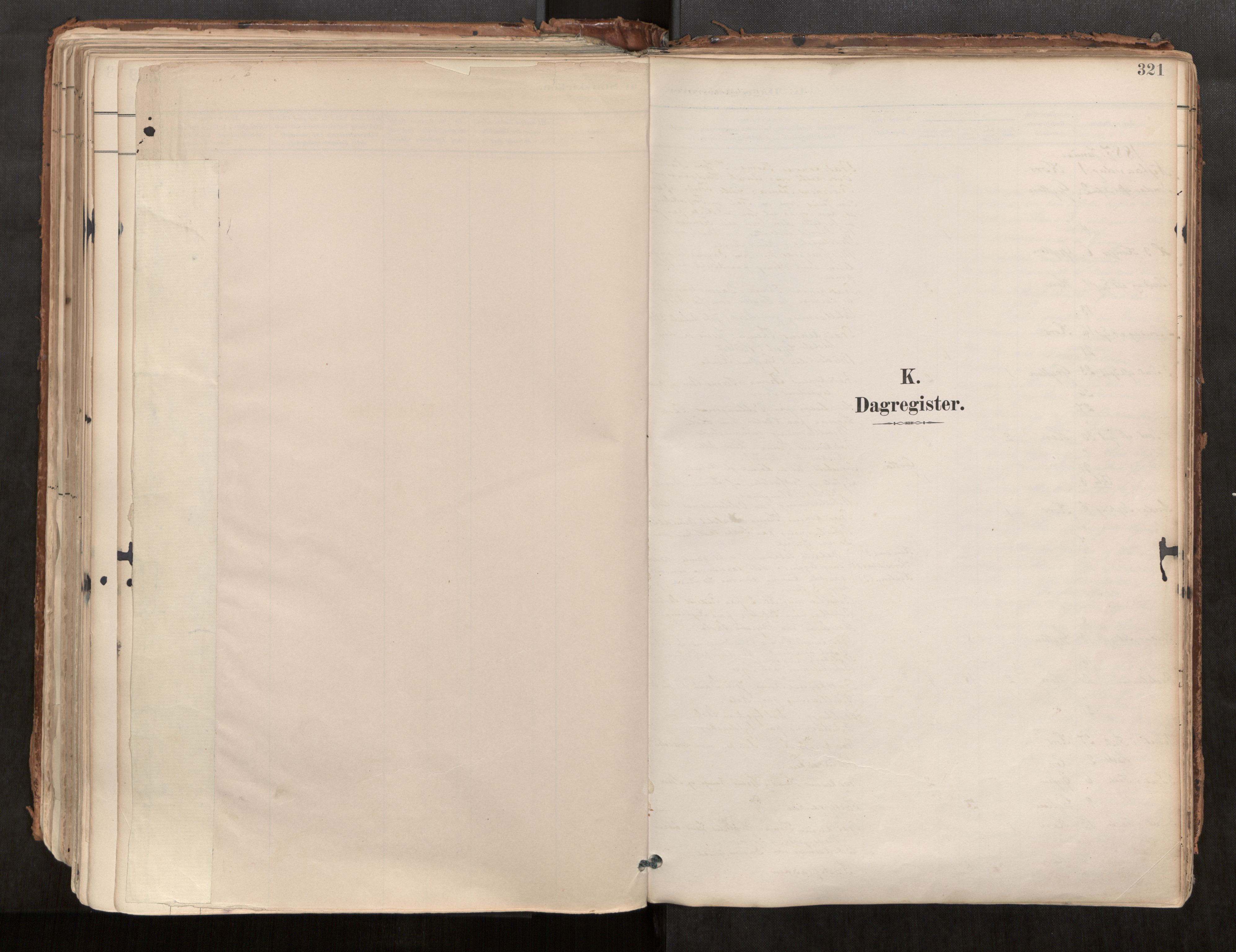 Ministerialprotokoller, klokkerbøker og fødselsregistre - Møre og Romsdal, SAT/A-1454/544/L0585: Parish register (official) no. 544A06, 1887-1924, p. 321