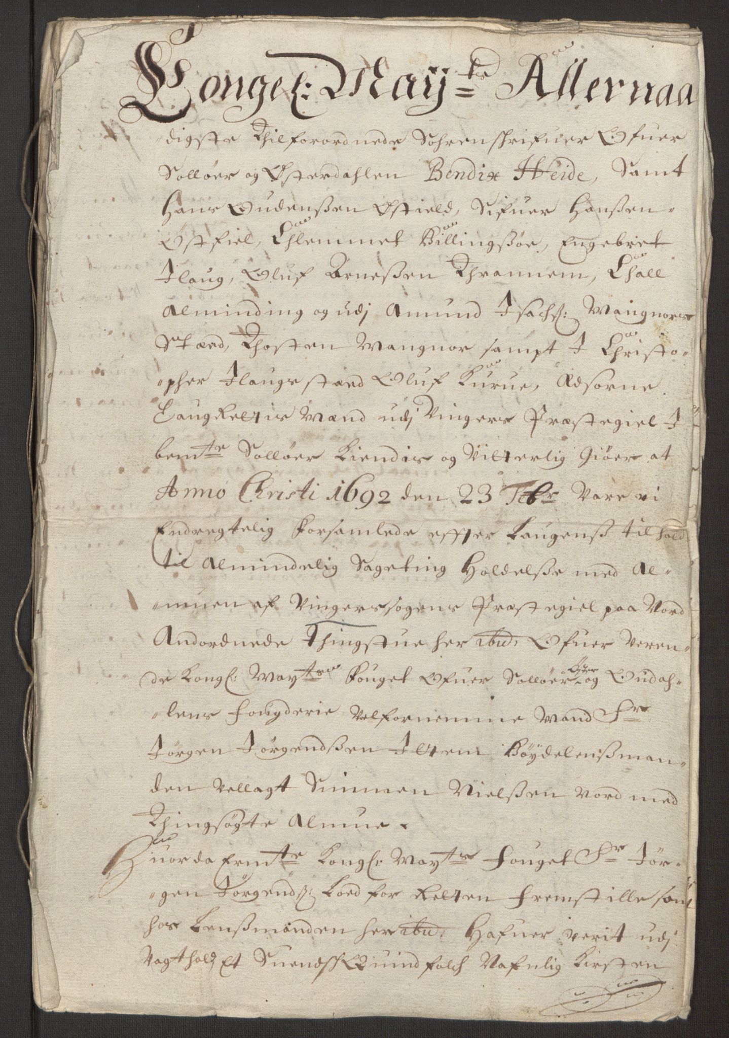 Rentekammeret inntil 1814, Reviderte regnskaper, Fogderegnskap, AV/RA-EA-4092/R13/L0830: Fogderegnskap Solør, Odal og Østerdal, 1692, p. 335