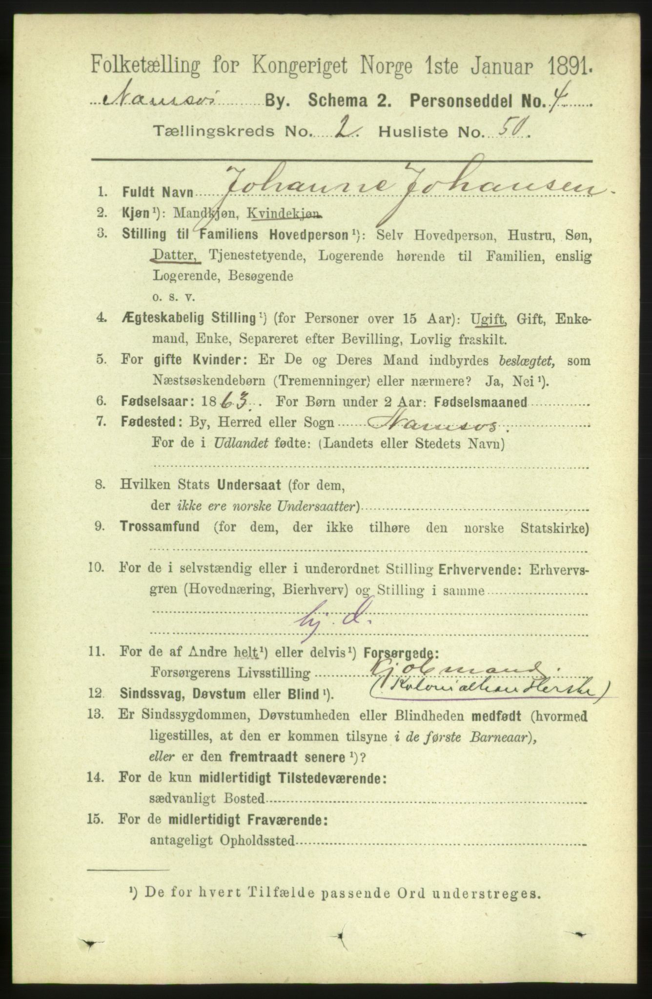 RA, 1891 census for 1703 Namsos, 1891, p. 1075